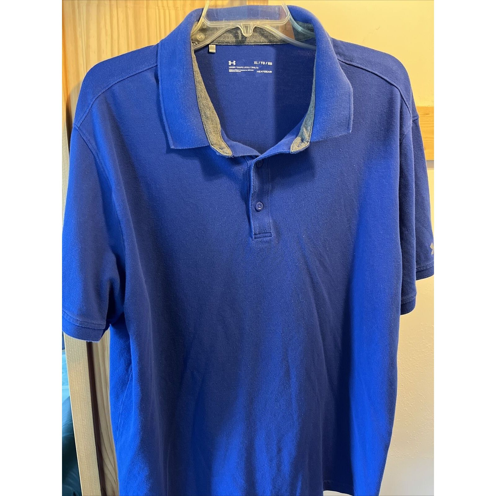 Under Armour Under Armour Heat Gear Men’s XL Blue SS Cotton Polo Shirt Size US XL / EU 56 / 4 - 2 Thumbnail