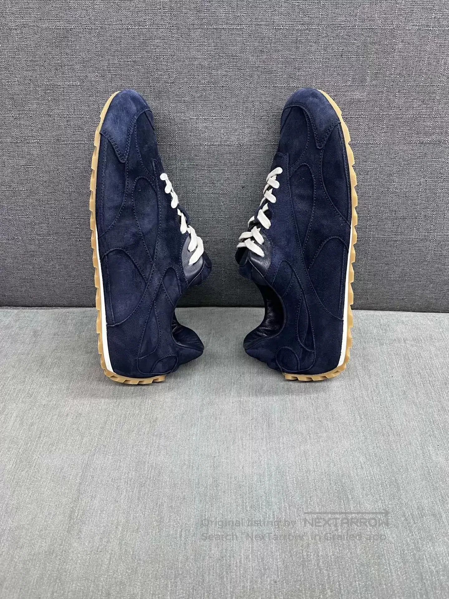 Bottega Veneta Blue Low-Top Sneakers Size 10. Size US 10 / EU 43 - 4 Thumbnail