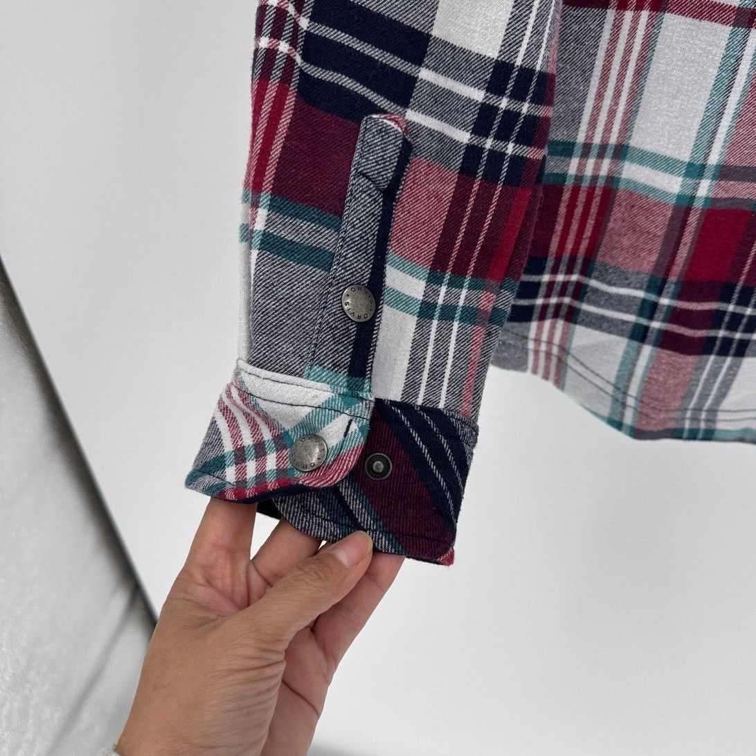 Orvis Orvis Pinnacle fleece-lined flannel shacket red navy green Size S / US 4 / IT 40 - 9 Thumbnail