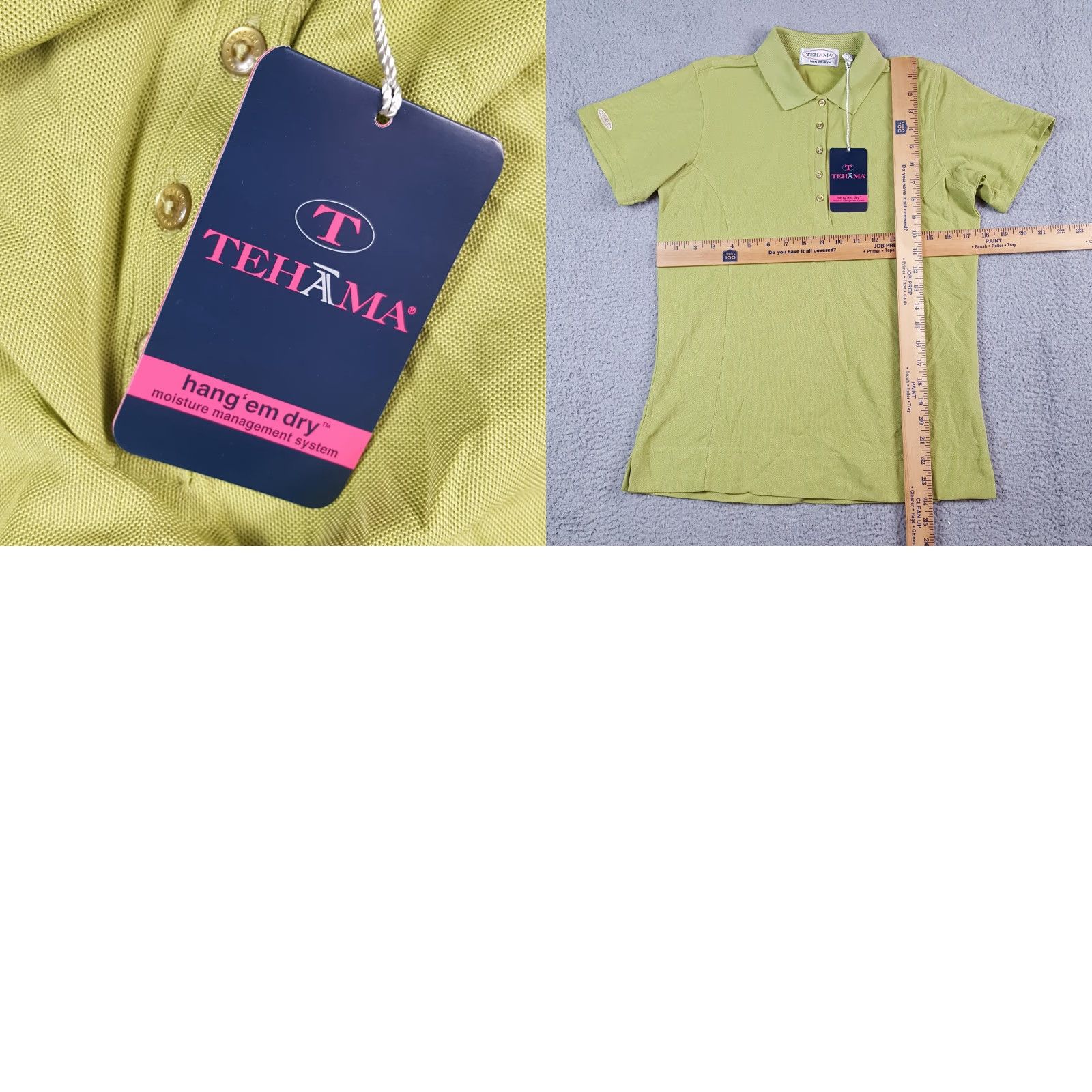 Vintage Tehama Green Knit Golf Polo Breathable Womens Size S Wicking Button Collar Shirt Size S / US 4 / IT 40 - 8 Thumbnail
