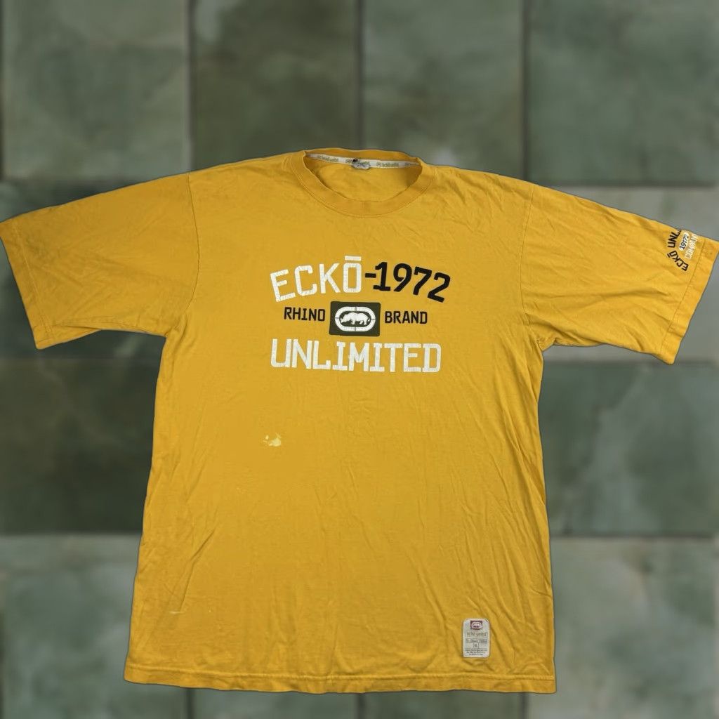 Ecko Unltd. VINTAGE Ecko Unltd T Shirt Men XL Yellow Punk Grunge Y2K 90s Skater Relaxed Size US XL / EU 56 / 4 - 1 Thumbnail