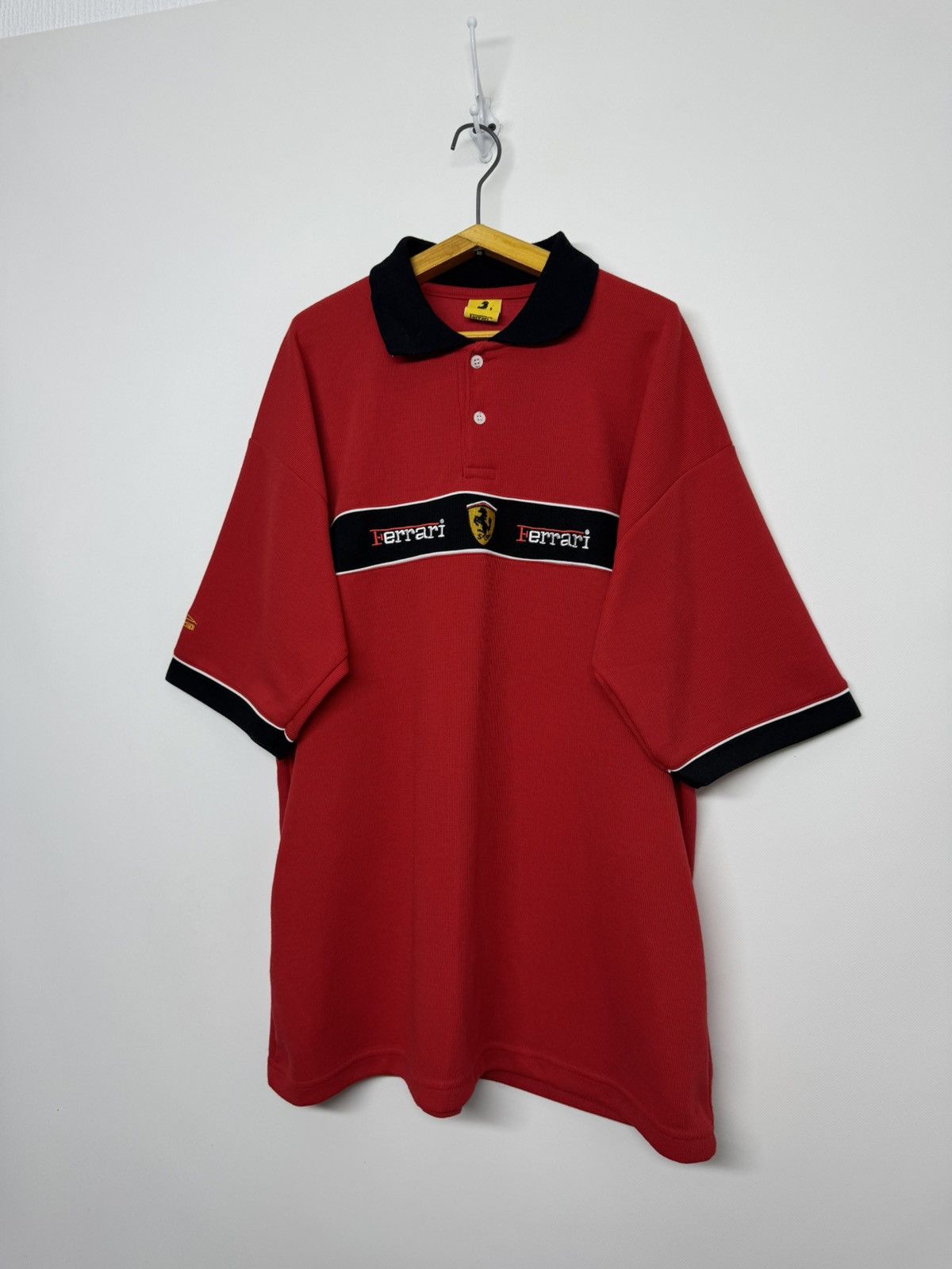 Ferrari Vintage Ferrari Polo Shirt 1998 Racing F1 Vodafone Y2K Size US XL / EU 56 / 4 - 3 Thumbnail
