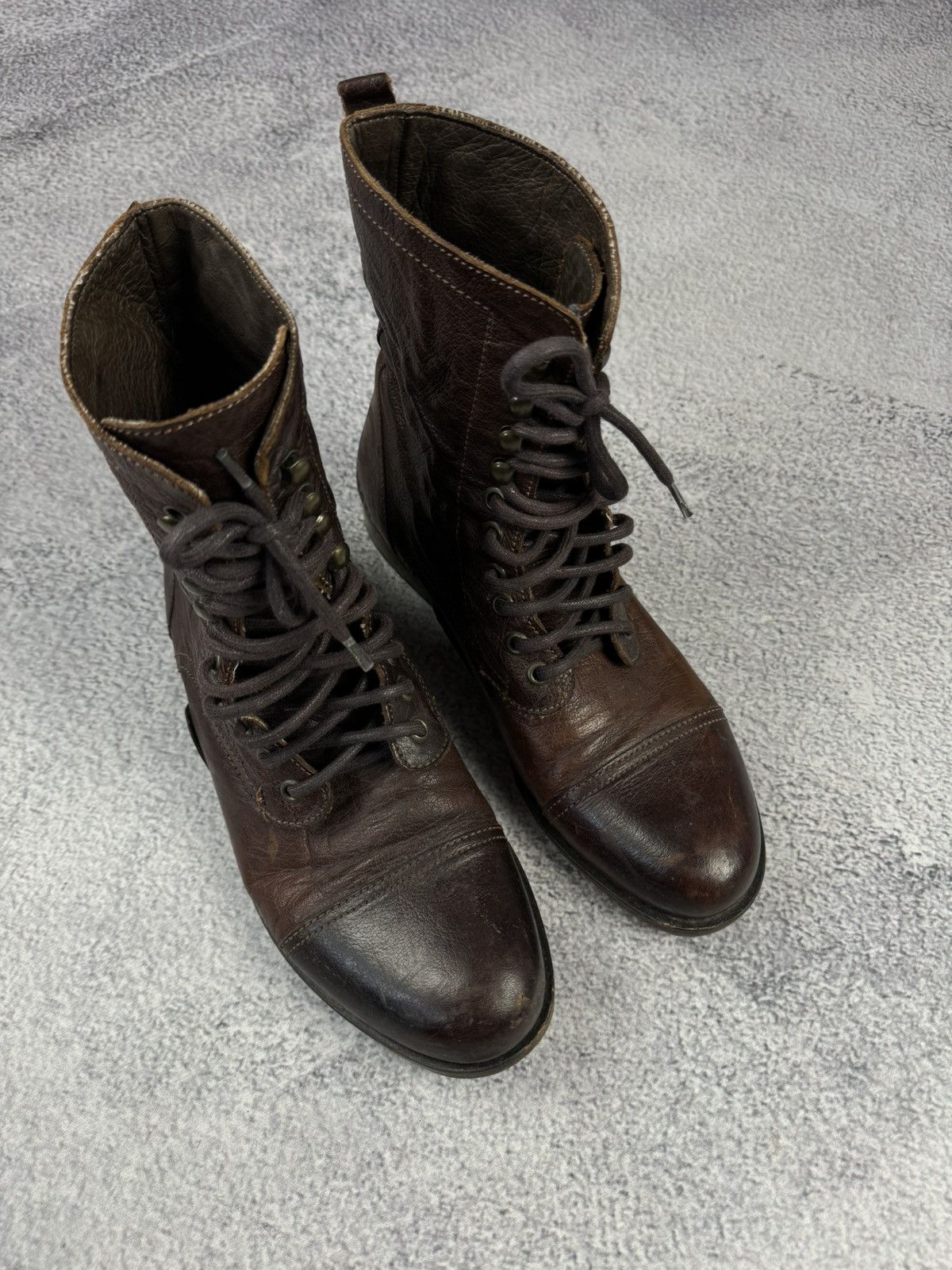 Dolce & Gabbana × Vintage DOLCE GABBANA Vintage Leather Unisex Boots Shoes Brown Size US 10 / IT 40 - 4 Thumbnail