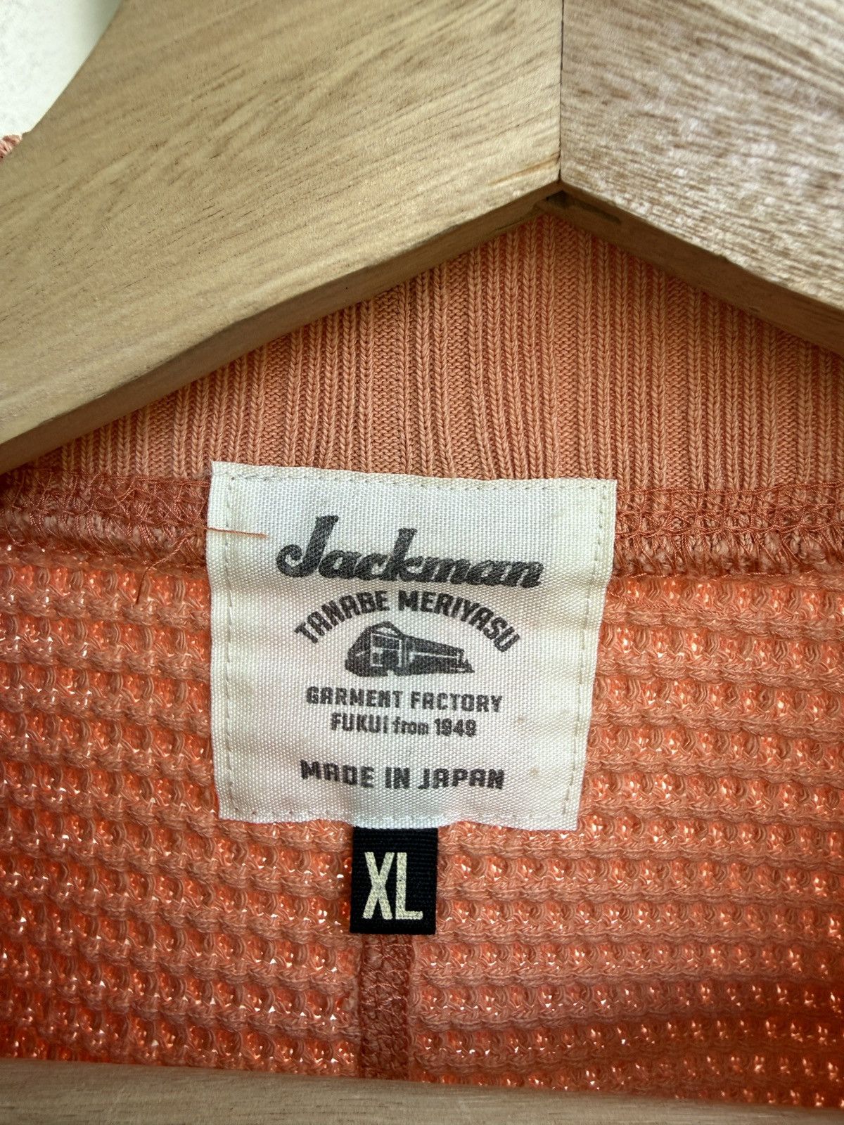 Jackman Jackman"cotton waffle mid neck"(sunset orange) unisex Size US XL / EU 56 / 4 - 4 Thumbnail