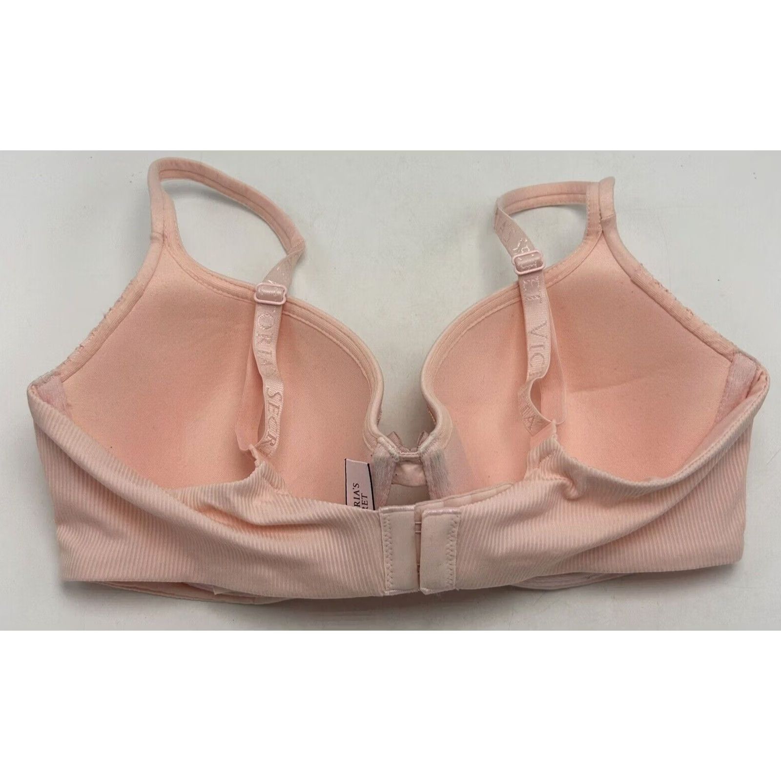 Victoria's Secret Victoria's Secret Pink Lace Lined Demi Bra 34D Adjustable Feminine Coquet Size ONE SIZE - 2 Thumbnail