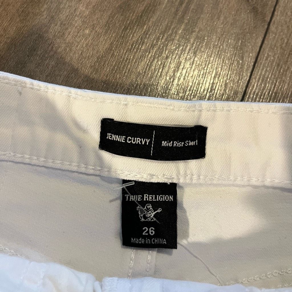 True Religion True Religion White Denim Casual Shorts Women 26 Size 26" / US 2 / IT 38 - 3 Thumbnail
