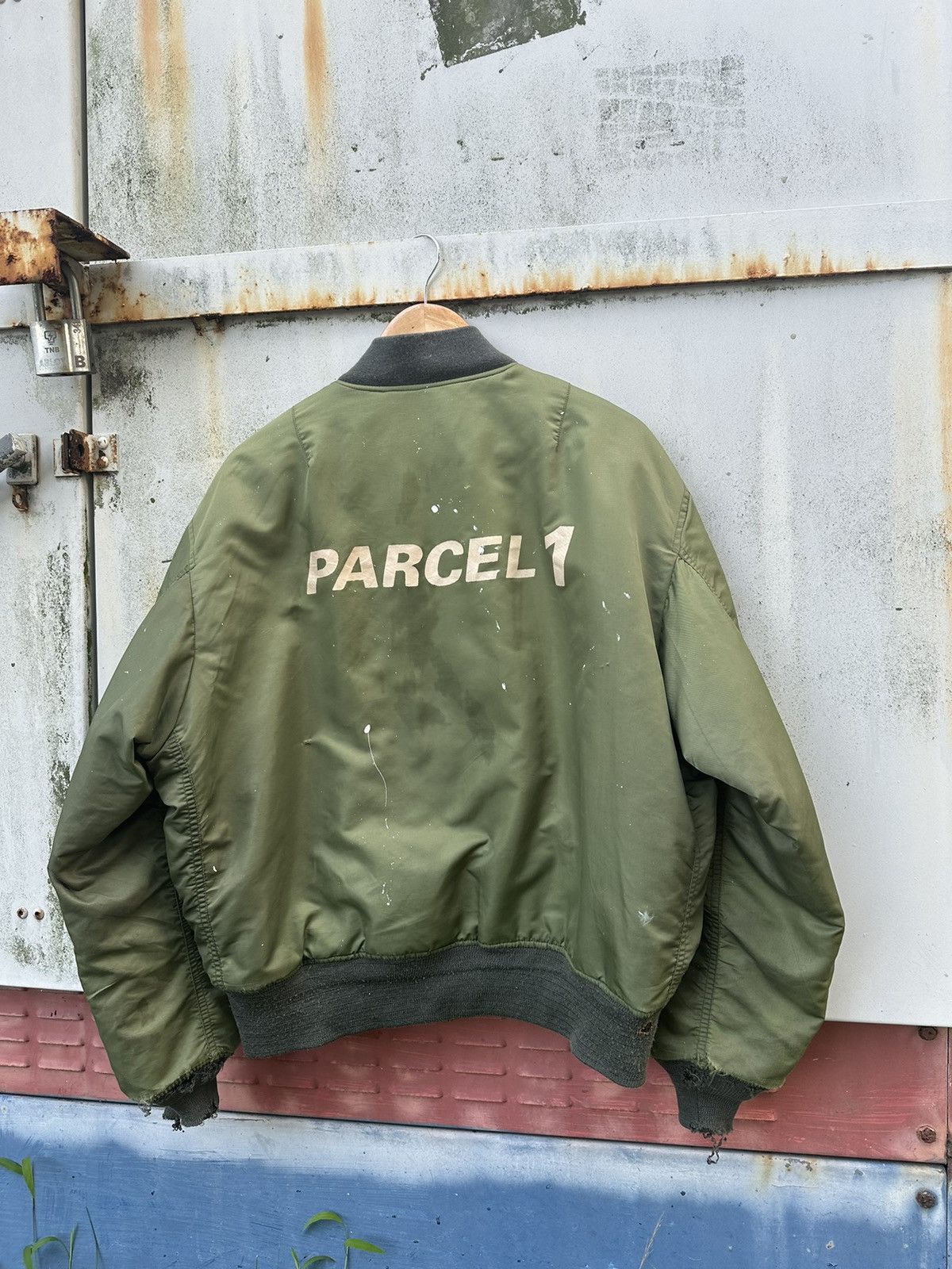 Vintage 👹Vintage THRASHED MA-1 Man Intermediate Bomber Jacket Size US L / EU 52-54 / 3 - 9 Thumbnail