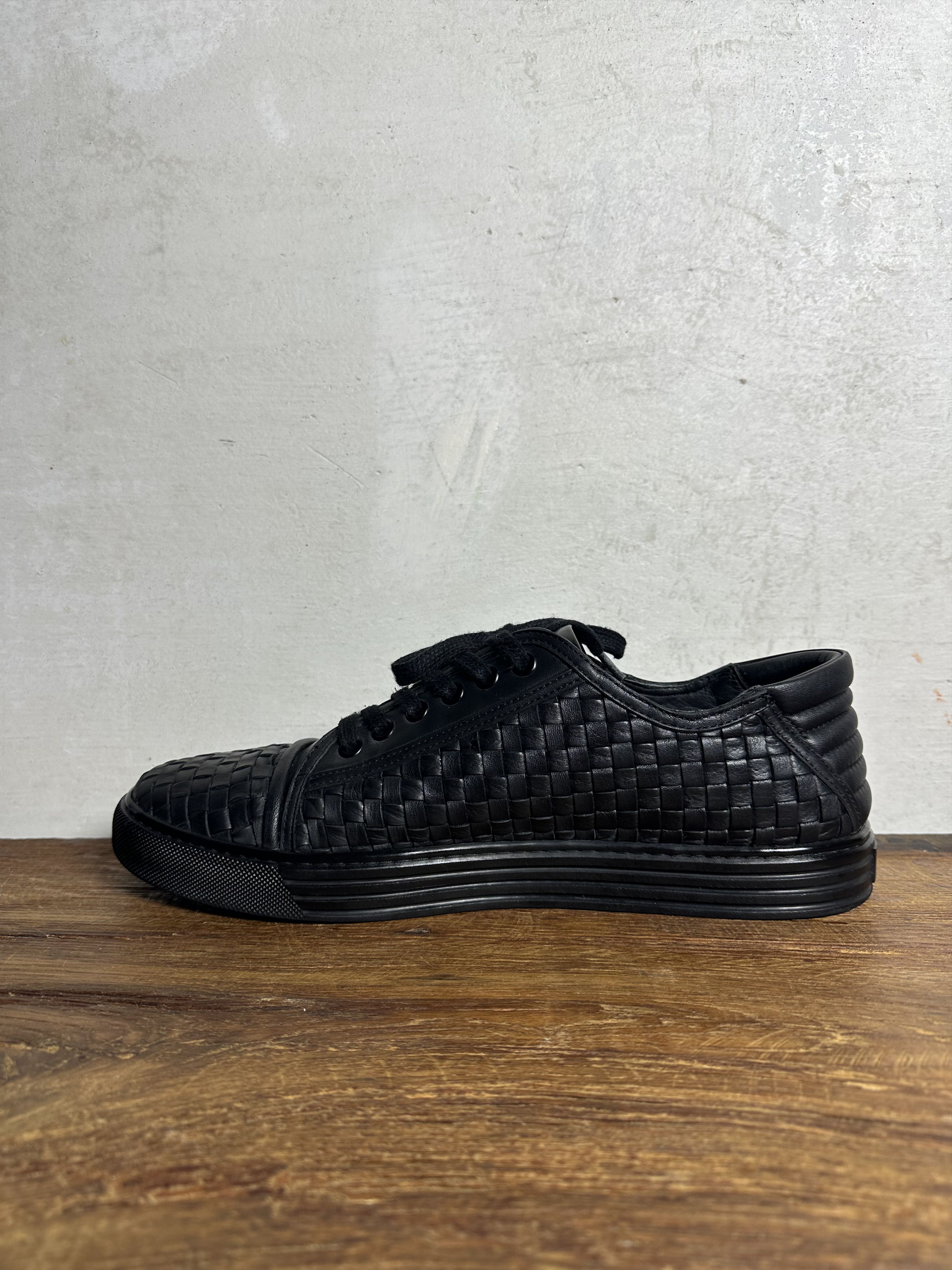 Handmade Custom Made Hypnoz Intrecciato Leather Sneakers Size US 11 / EU 44 - 3 Thumbnail