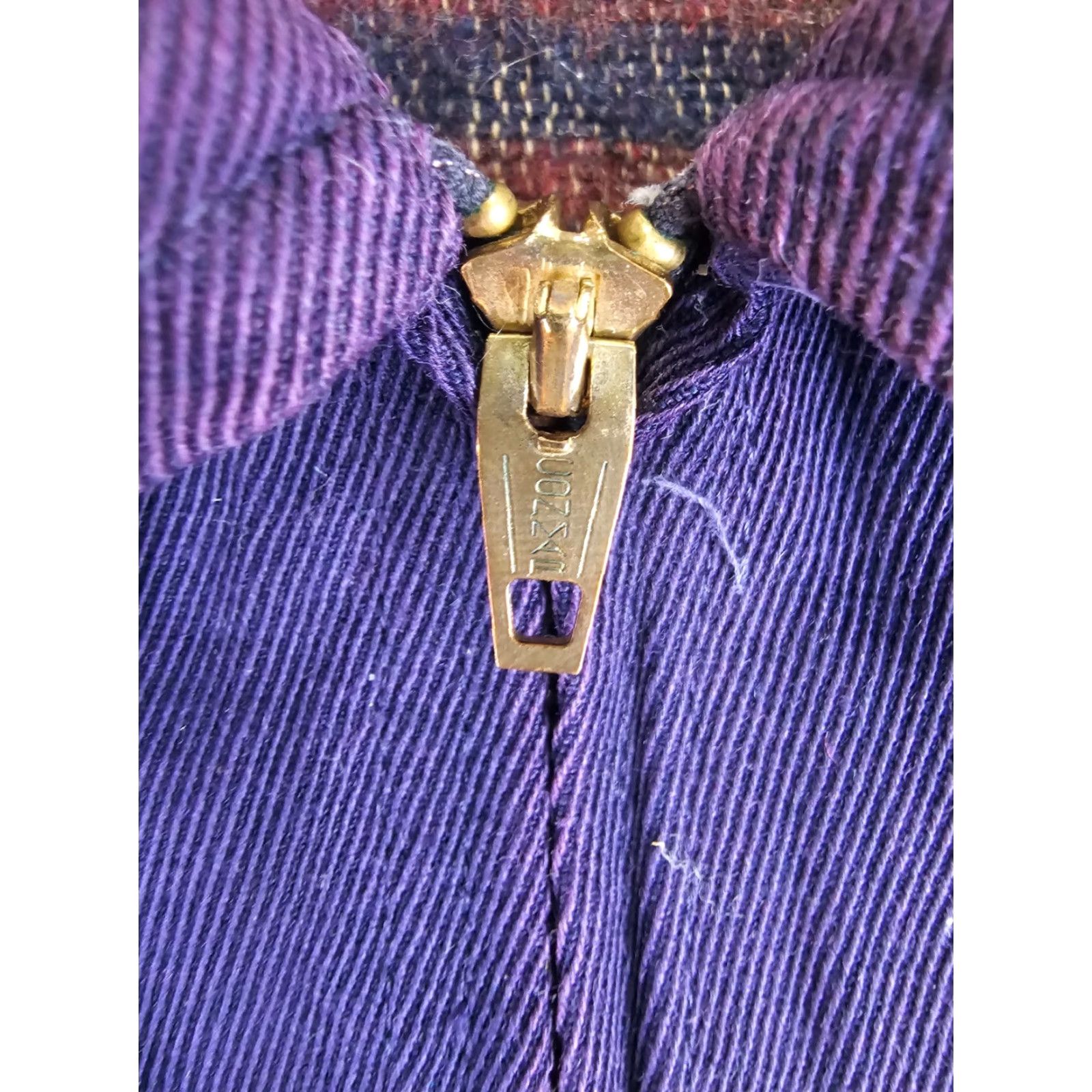 Vintage VINTAGE Purple Blanket Lined Work Mechanic Jacket SZ 44 Jacket Mens 44 Purple Bomber 50s USA Wool? Size US S / EU 44-46 / 1 - 4 Thumbnail
