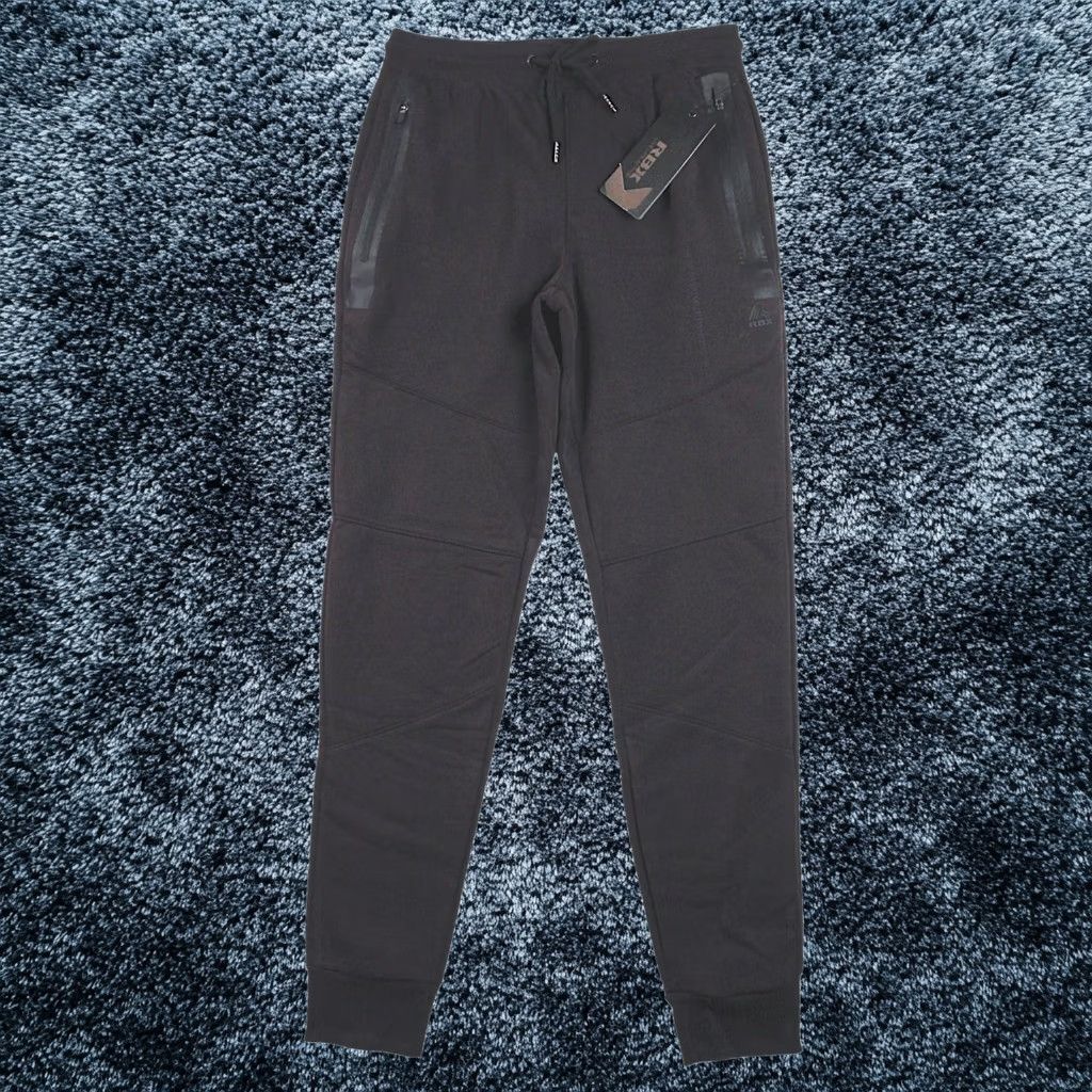 Rbx Jogger Sweatpants Fleece Brown S Zip Pockets Elastic Waist New Mens, Men's (Size 29)