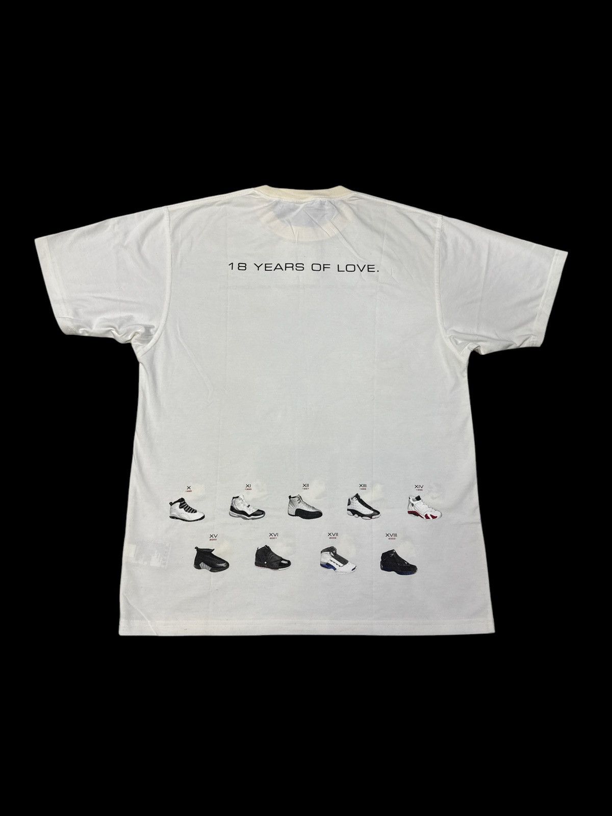 Nike VINTAGE STAIN 2003 AIR JORDAN 18 YEARS ANNIVERSARY SHIRT Size US M / EU 48-50 / 2 - 2 Thumbnail