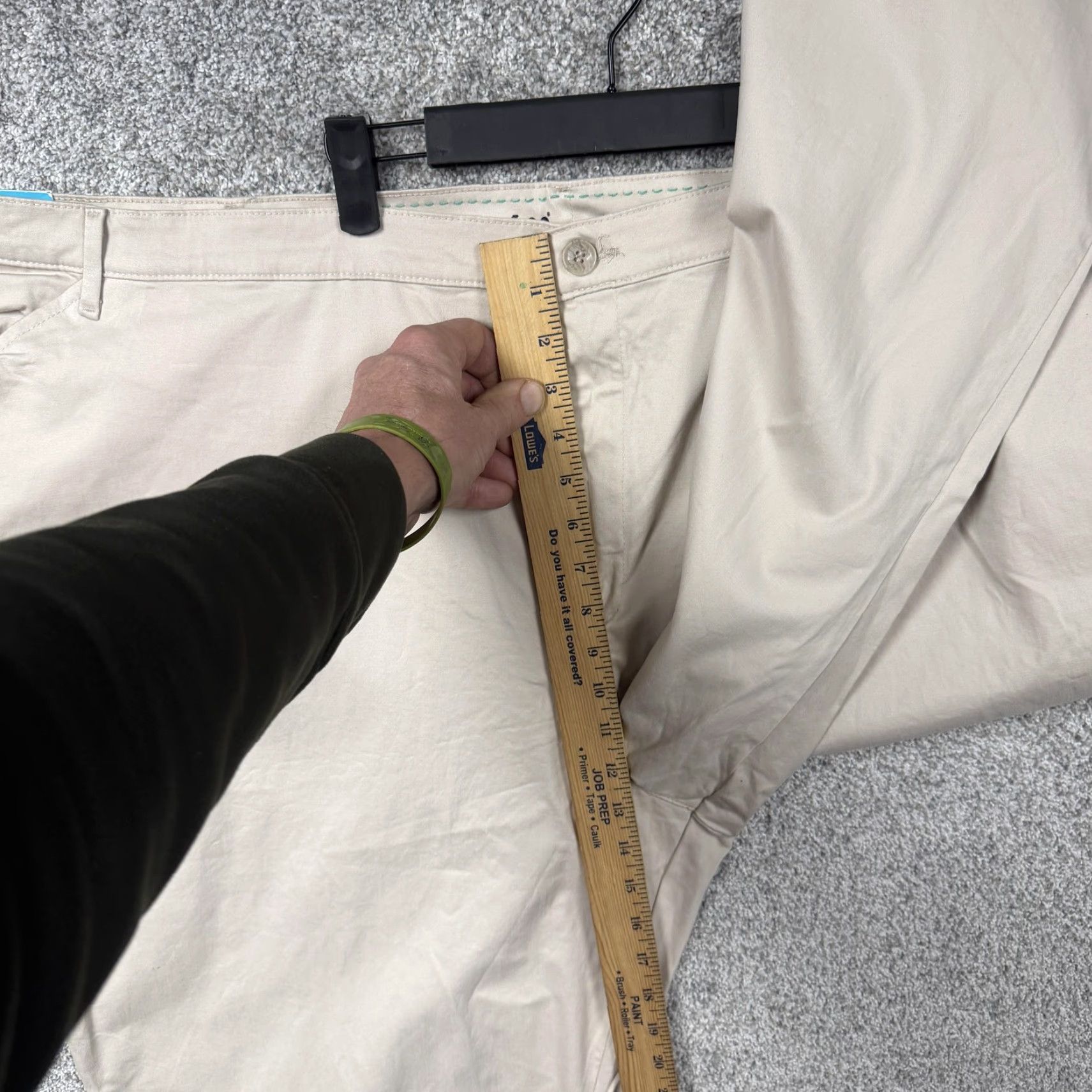Lee Lee All Day Pant Womens 30W 55x32 Khaki Relaxed Fit Straight Twill Chino Pants Size 30" / US 8 / IT 44 - 5 Thumbnail