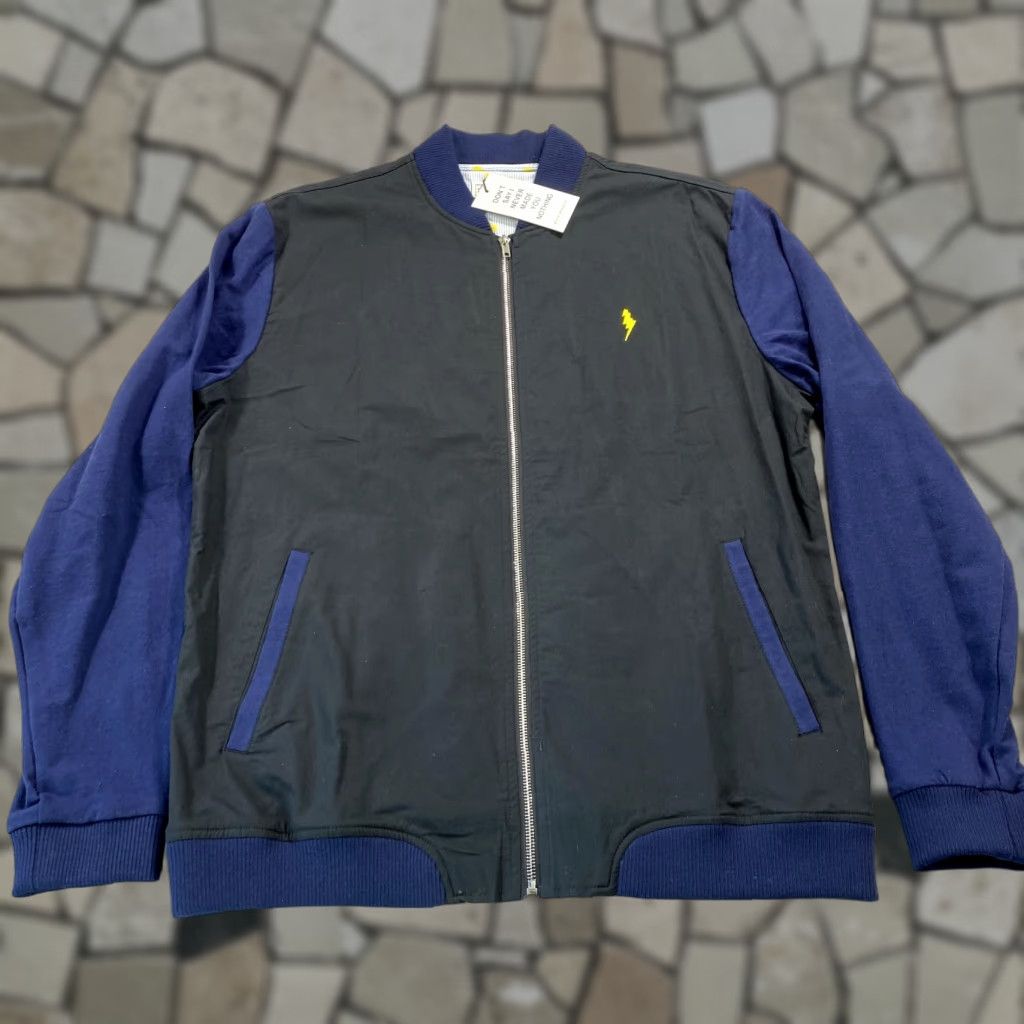 Mark McNairy Five Four Jacket Mens Large Black Bomber Full Zip Preppy Mark McNairy Size US L / EU 52-54 / 3 - 1 Thumbnail