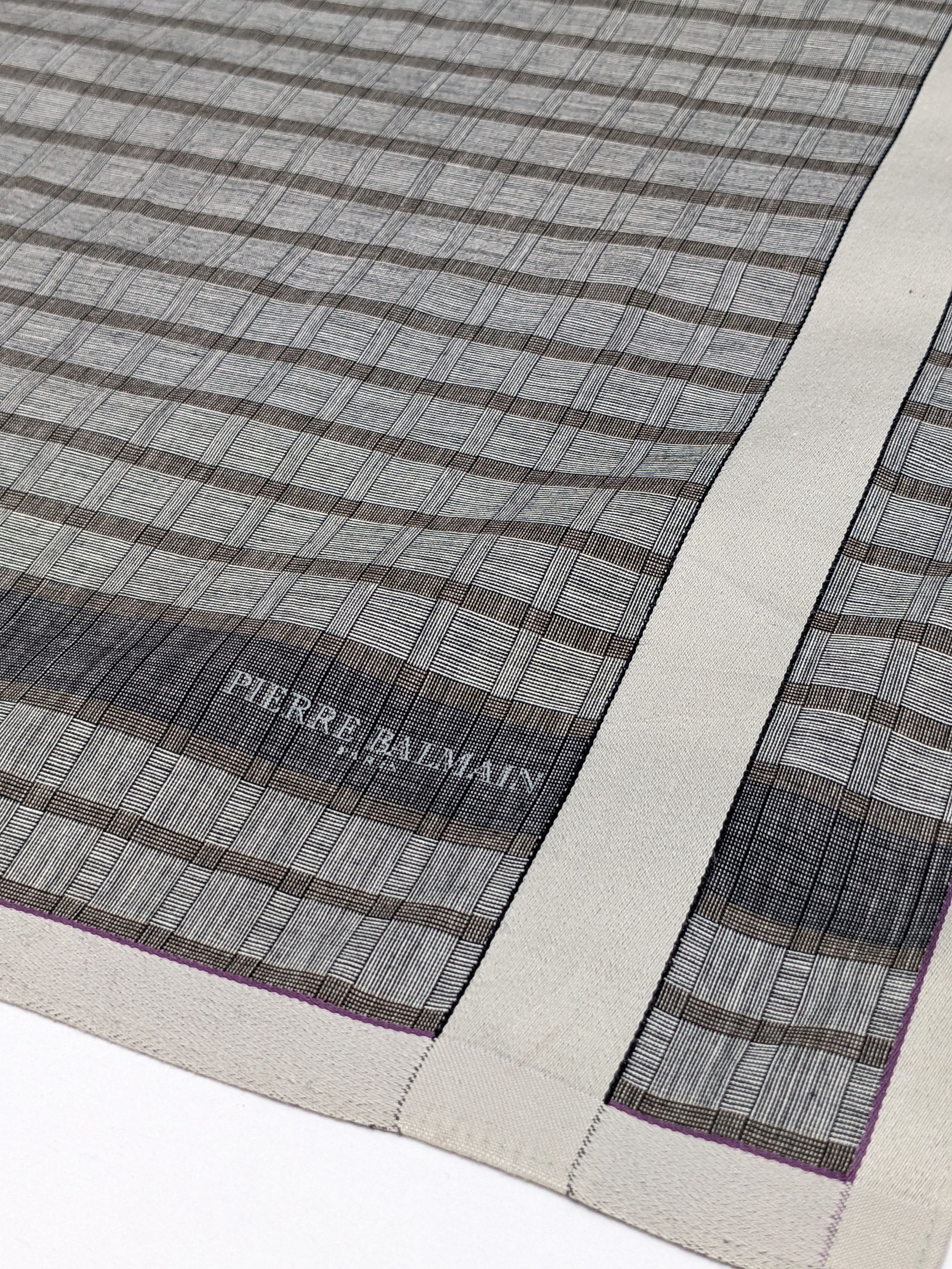 Pierre Balmain Vintage Pierre Balmain Paris Handkerchief Plaid Check Size ONE SIZE - 2 Thumbnail