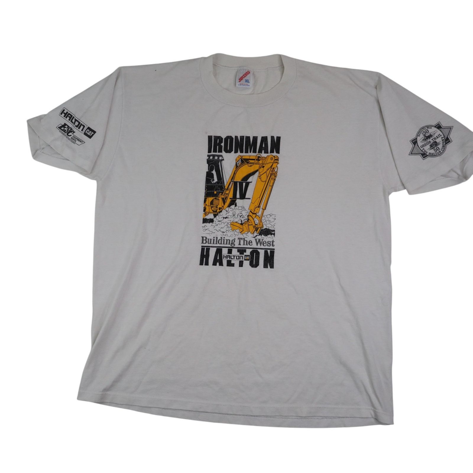 Vintage Vintage CAT Ironman Building The West Heavy Equipment T Size US XL / EU 56 / 4 - 1 Thumbnail