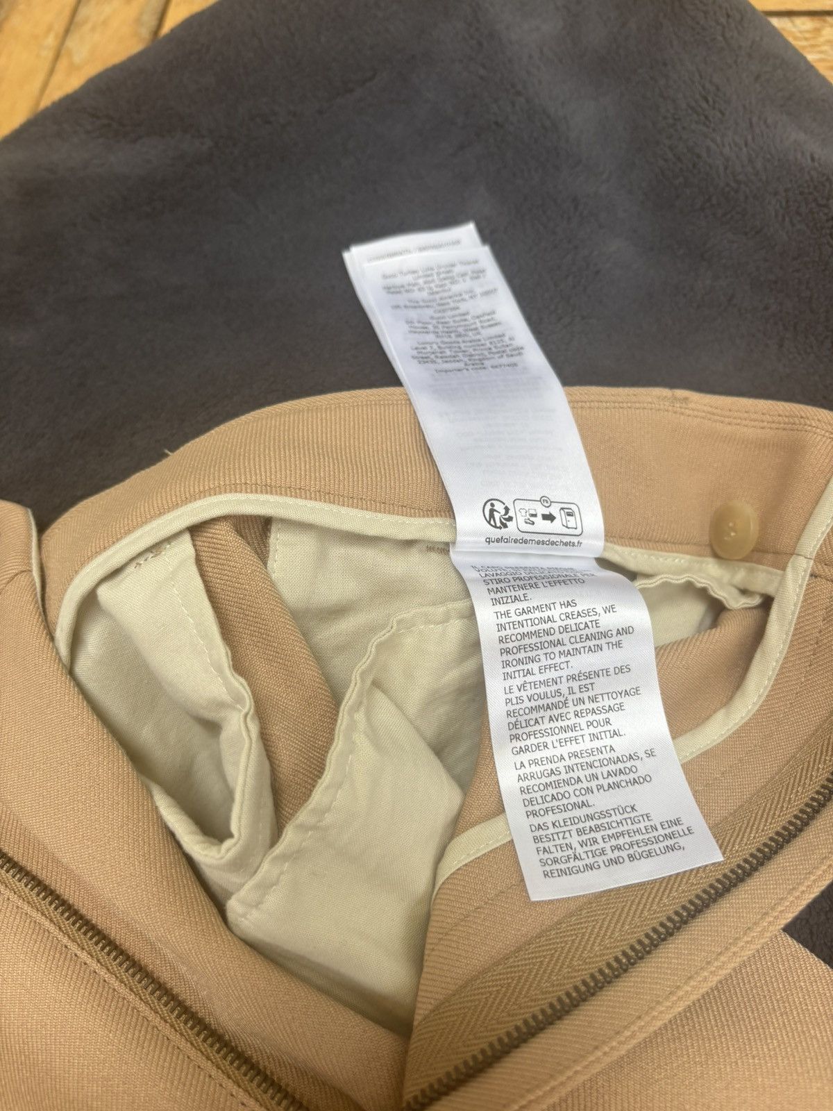 Gucci Fluid drill trouser with web detail - beige. Size US 31 - 4 Thumbnail