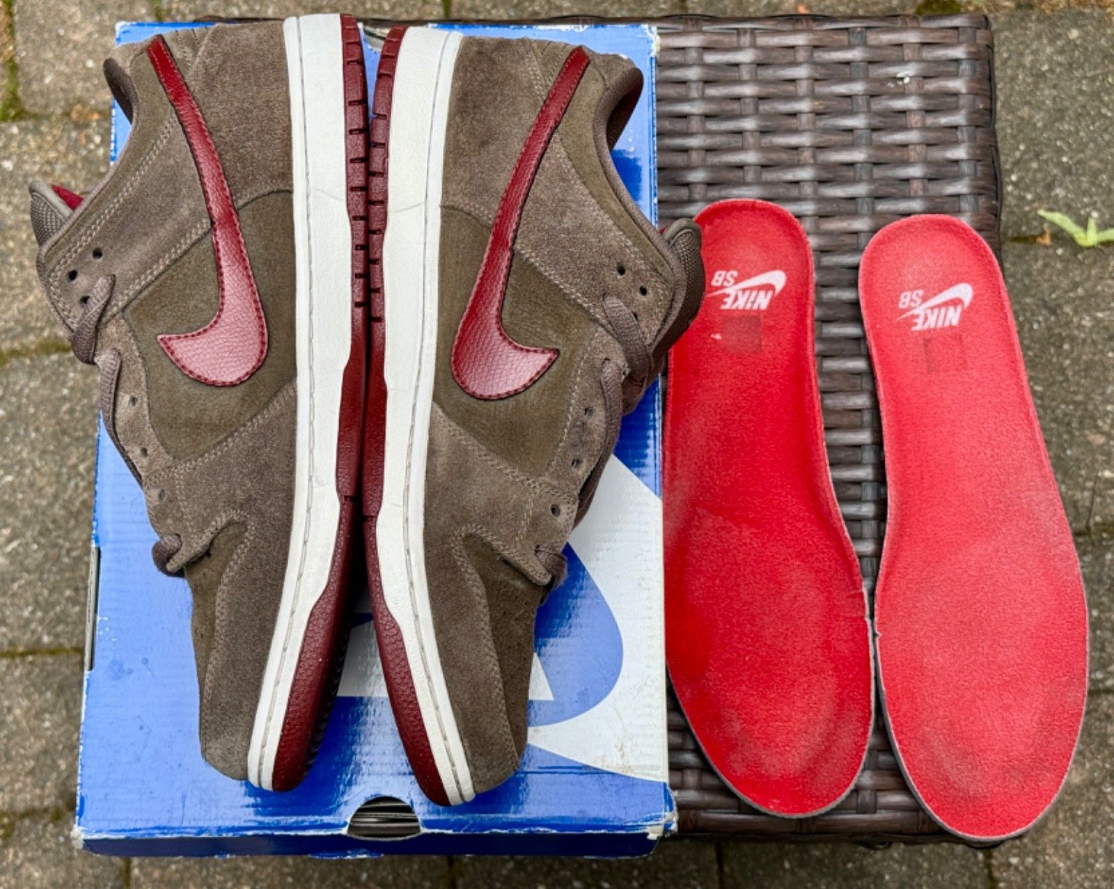 Nike Nike Dunk Pro Sb Low Ironstone/Barn Red-2011 Size US 11.5 / EU 44-45 - 2 Thumbnail