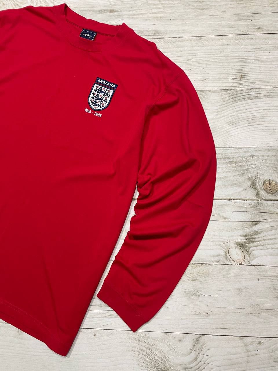 Umbro Vintage Umbro England 1966 2006 Shirt Jersey Long Sleeve Size US XL / EU 56 / 4 - 4 Thumbnail