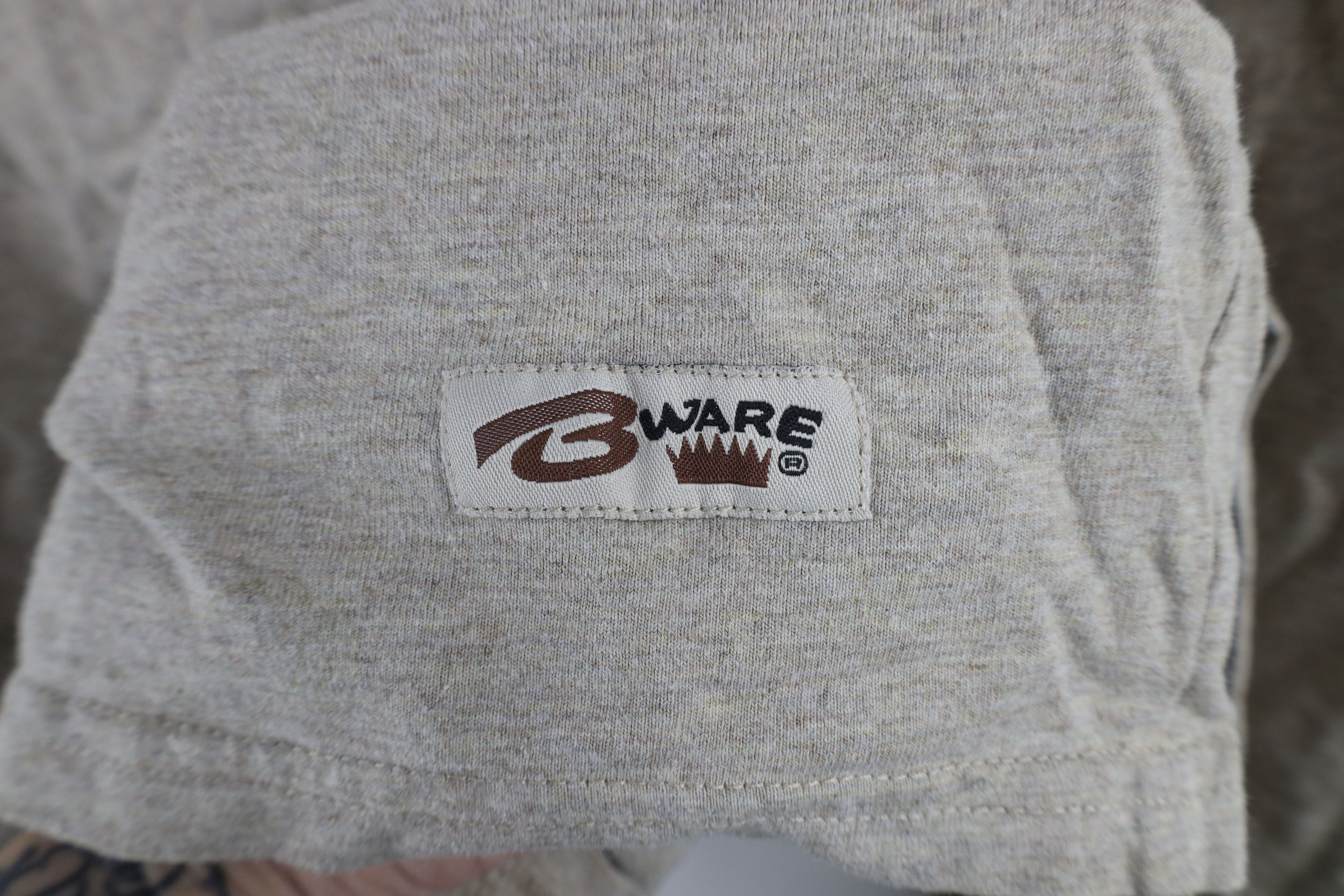 Vintage Vintage 90s Streetwear Long Sleeve T-Shirt Beige Cotton Size US XXL / EU 58 / 5 - 4 Thumbnail