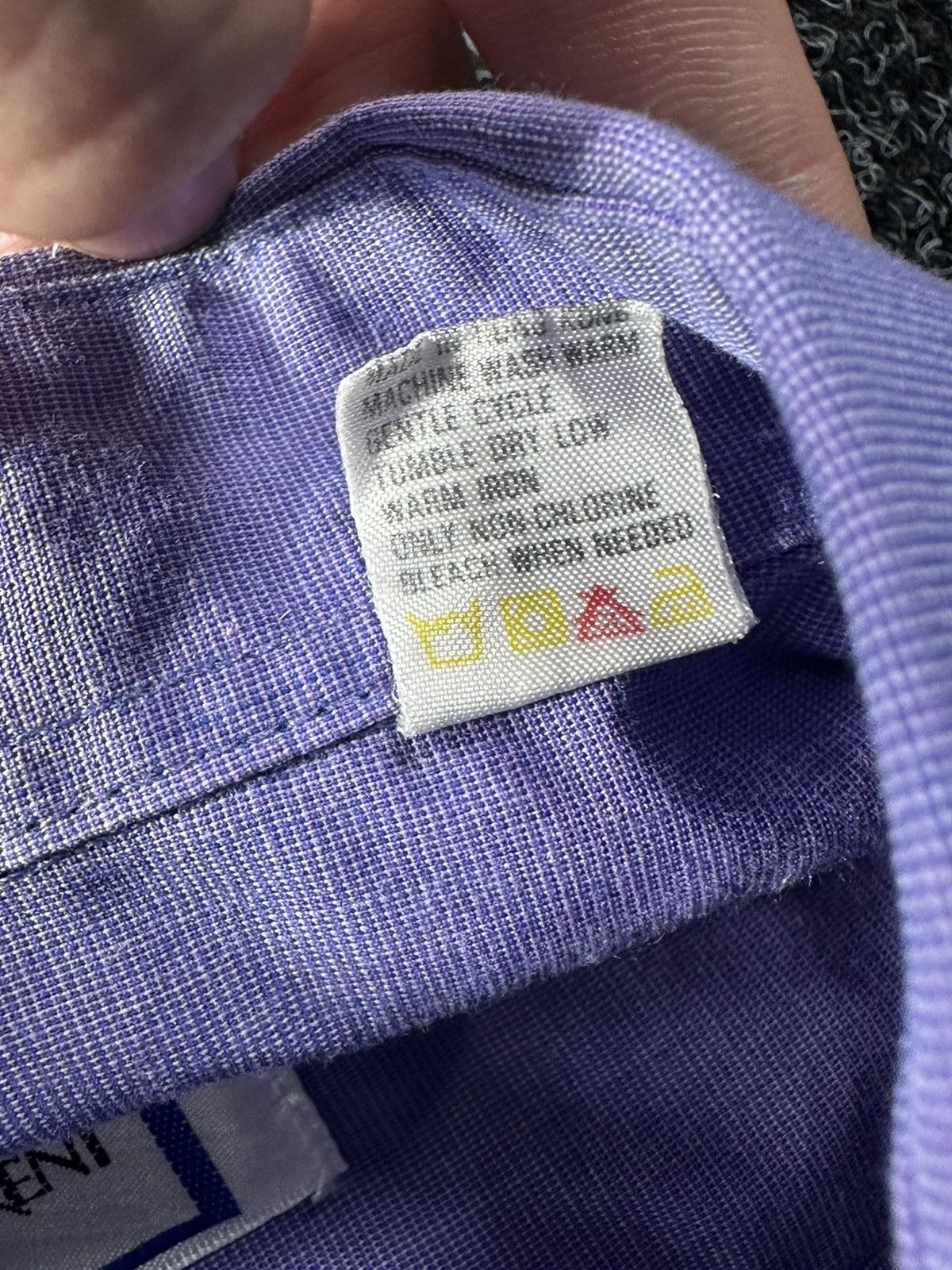 Yves Saint Laurent VNTG🚨Yves Saint Laurent Purple COTTON shirt YSL rare Flannel Size US M / EU 48-50 / 2 - 6 Thumbnail