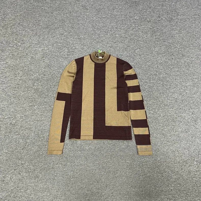 Hermes Hermes Colorblocked Striped Silk Crewneck Knit Size XS / US 0-2 / IT 36-38 - 1 Thumbnail