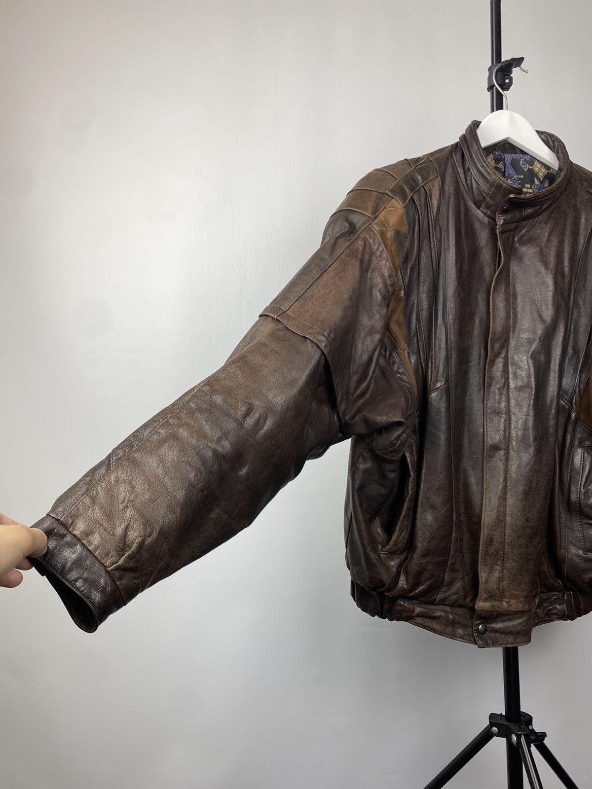Vintage Vintage 90s Leather Biker Jacket Style Maison Margiela Size US M / EU 48-50 / 2 - 6 Thumbnail