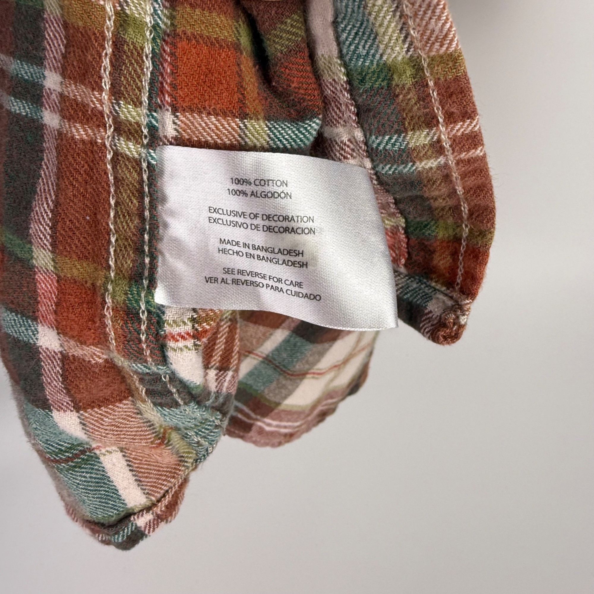 Eddie Bauer Eddie Bauer Women's Brown Multicolor Plaid Flannel Button-Fr Size M / US 6-8 / IT 42-44 - 3 Thumbnail
