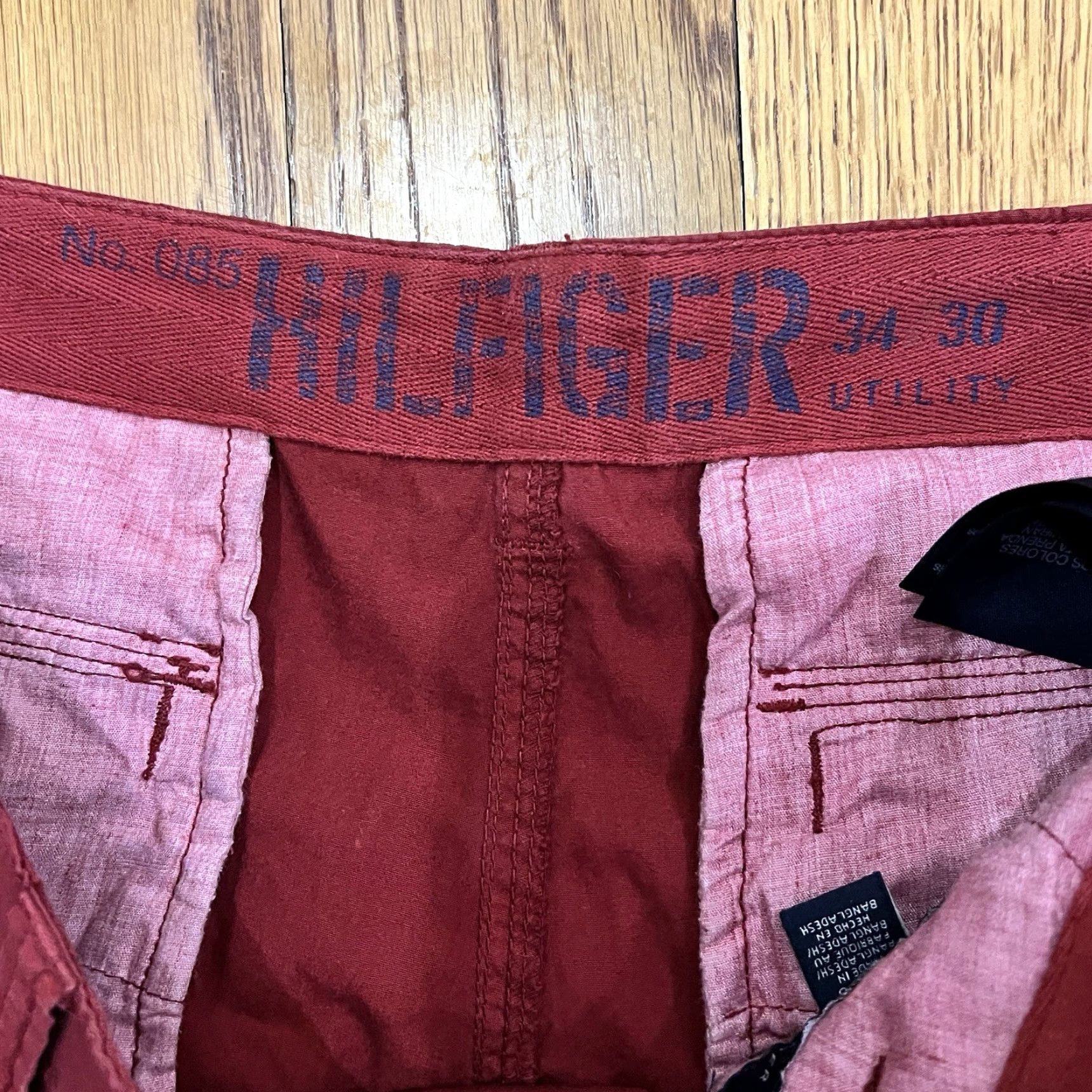 Tommy Hilfiger Tommy Hilfiger Cargo Pants Mens 34x31 Red Straight Leg Utility Casual Hiking Y2K Size US 34 / EU 50 - 7 Thumbnail