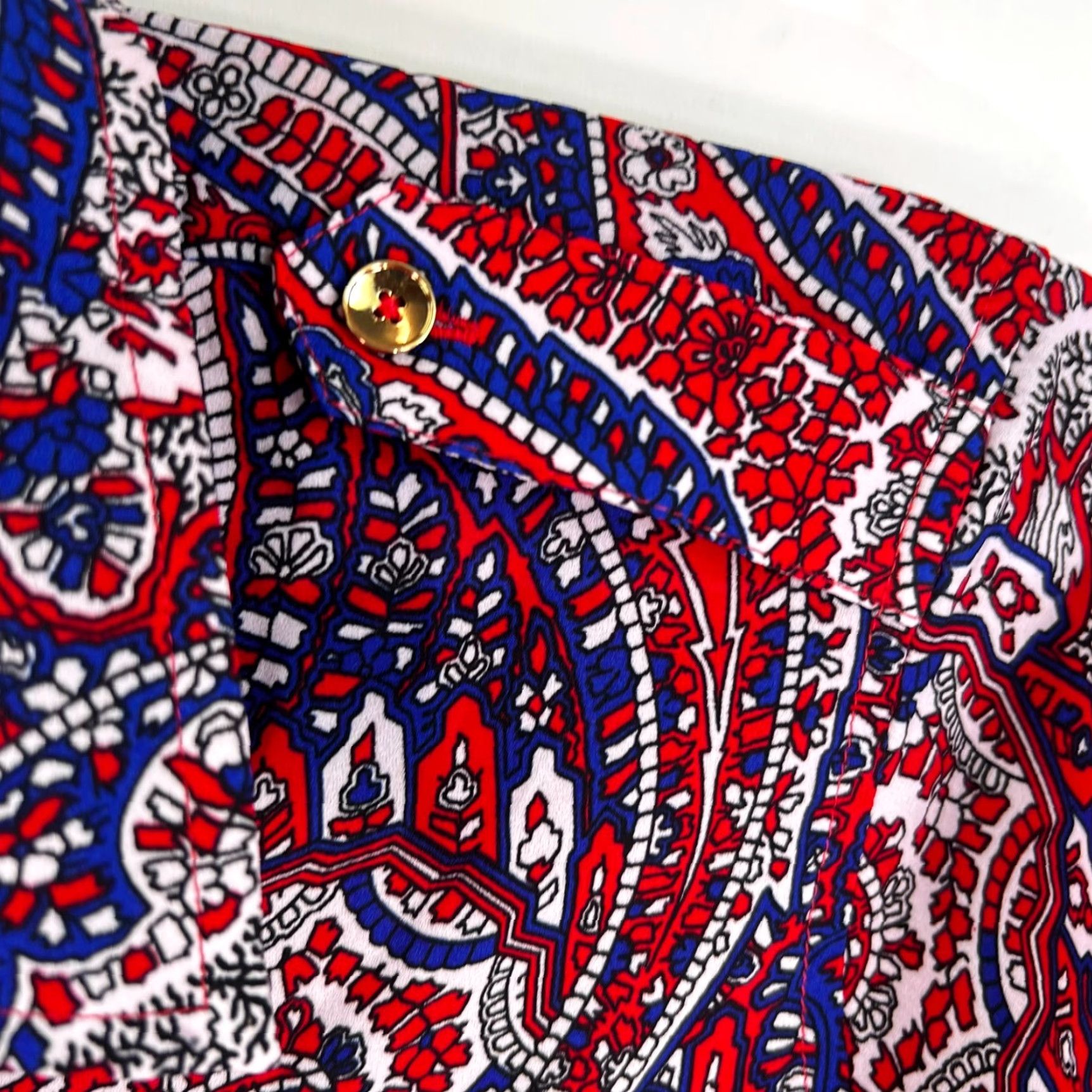 Jones New York Jones New York Signature Paisley Blouse Womens Size S Red White Blue Long Sleeve Size S / US 4 / IT 40 - 2 Thumbnail