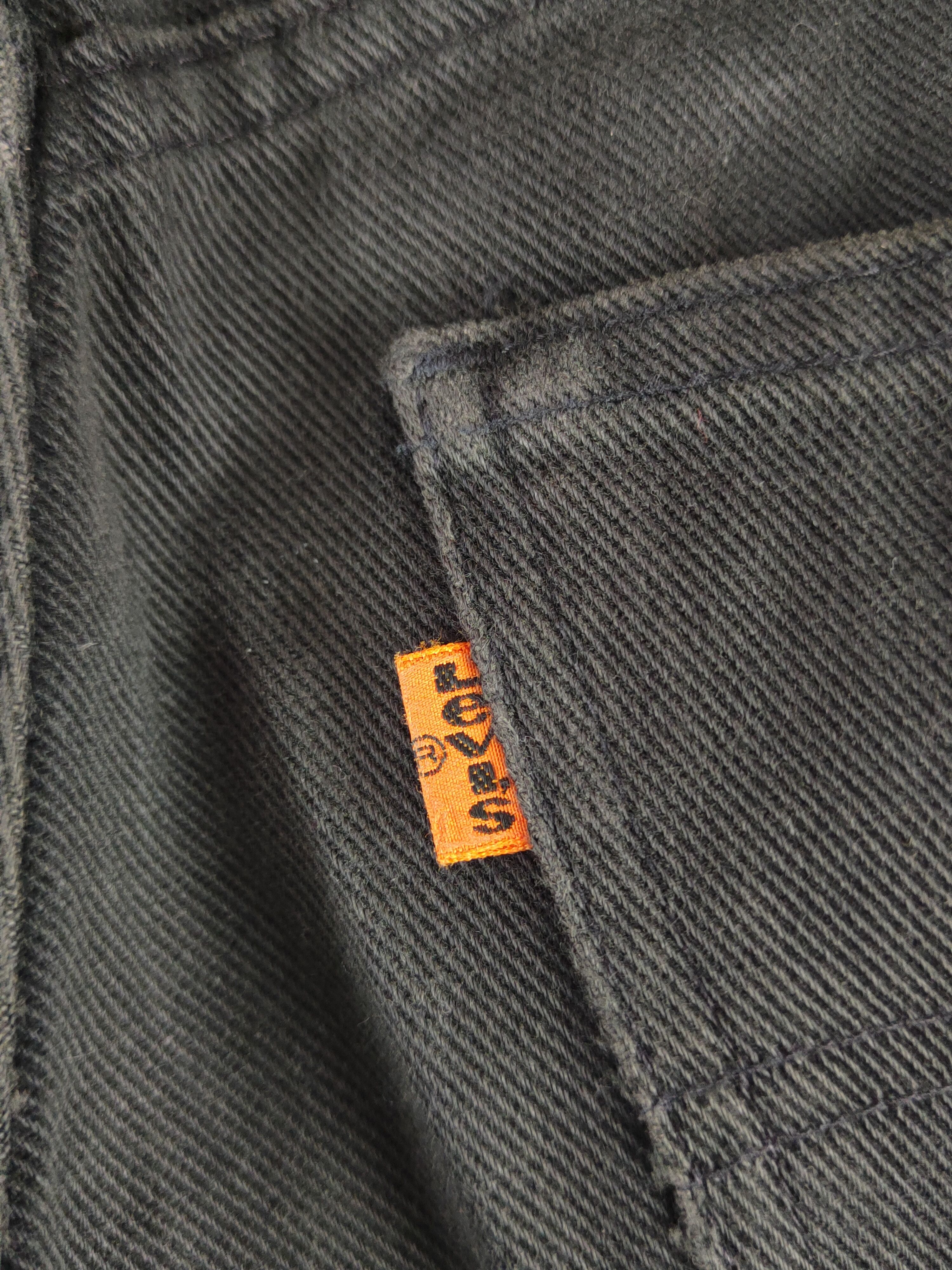 Levi's 607 Levi's Black Orange tab Ripped denim Jeans #S2828 Size US 32 / EU 48 - 10 Thumbnail