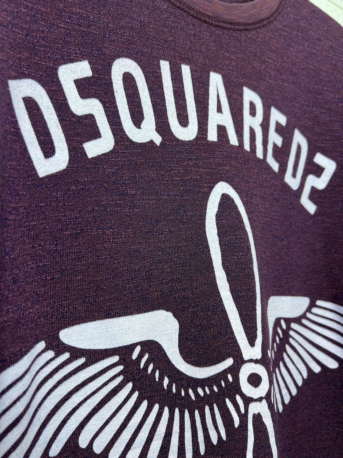 Dsquared2 Men Dsquared2 Burgundy Sweatshirt Large -Excellent Condition Size US L / EU 52-54 / 3 - 4 Thumbnail
