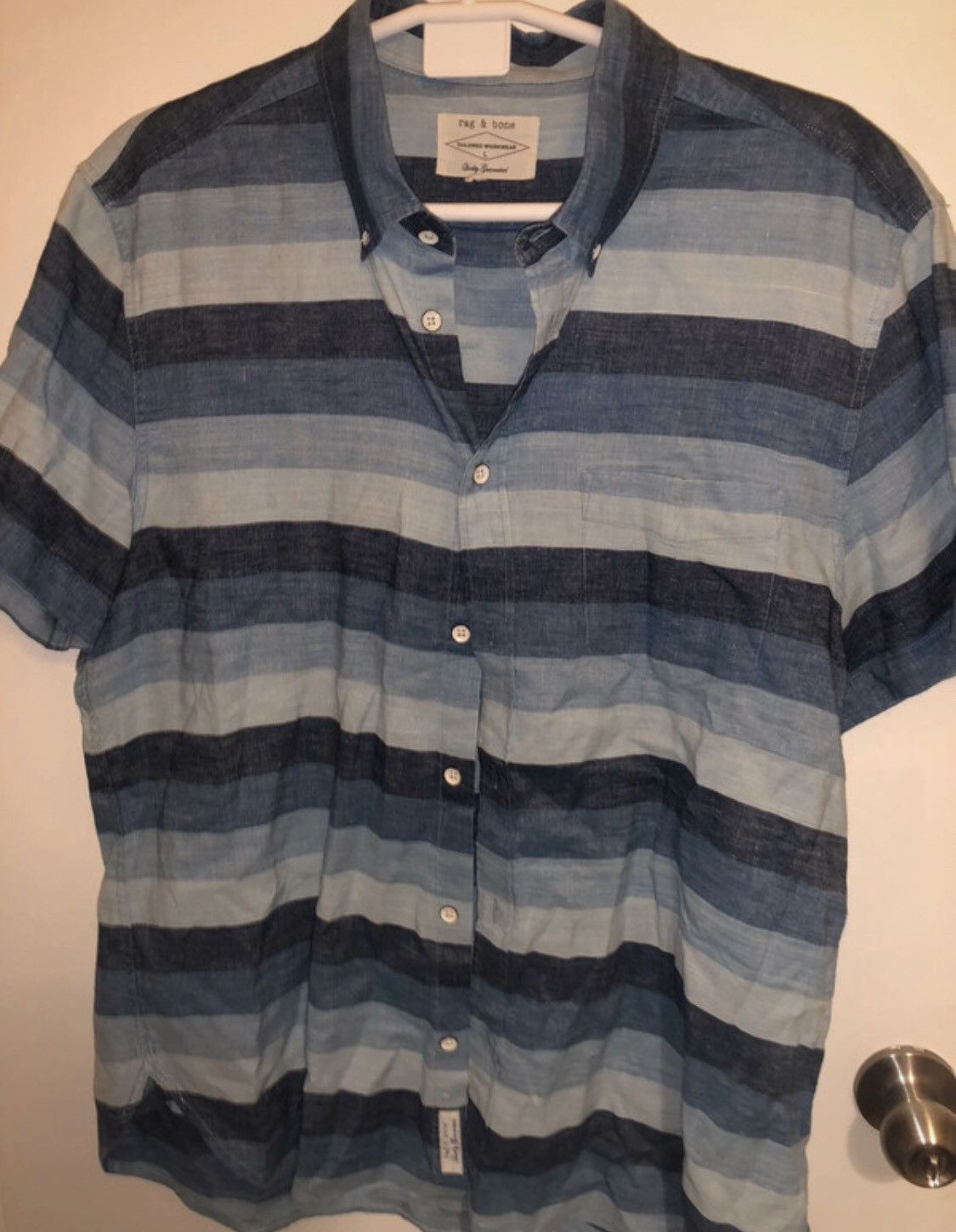 Rag & Bone Blue Workwear shirt by Rag & Bone Size US L / EU 52-54 / 3 - 1 Thumbnail