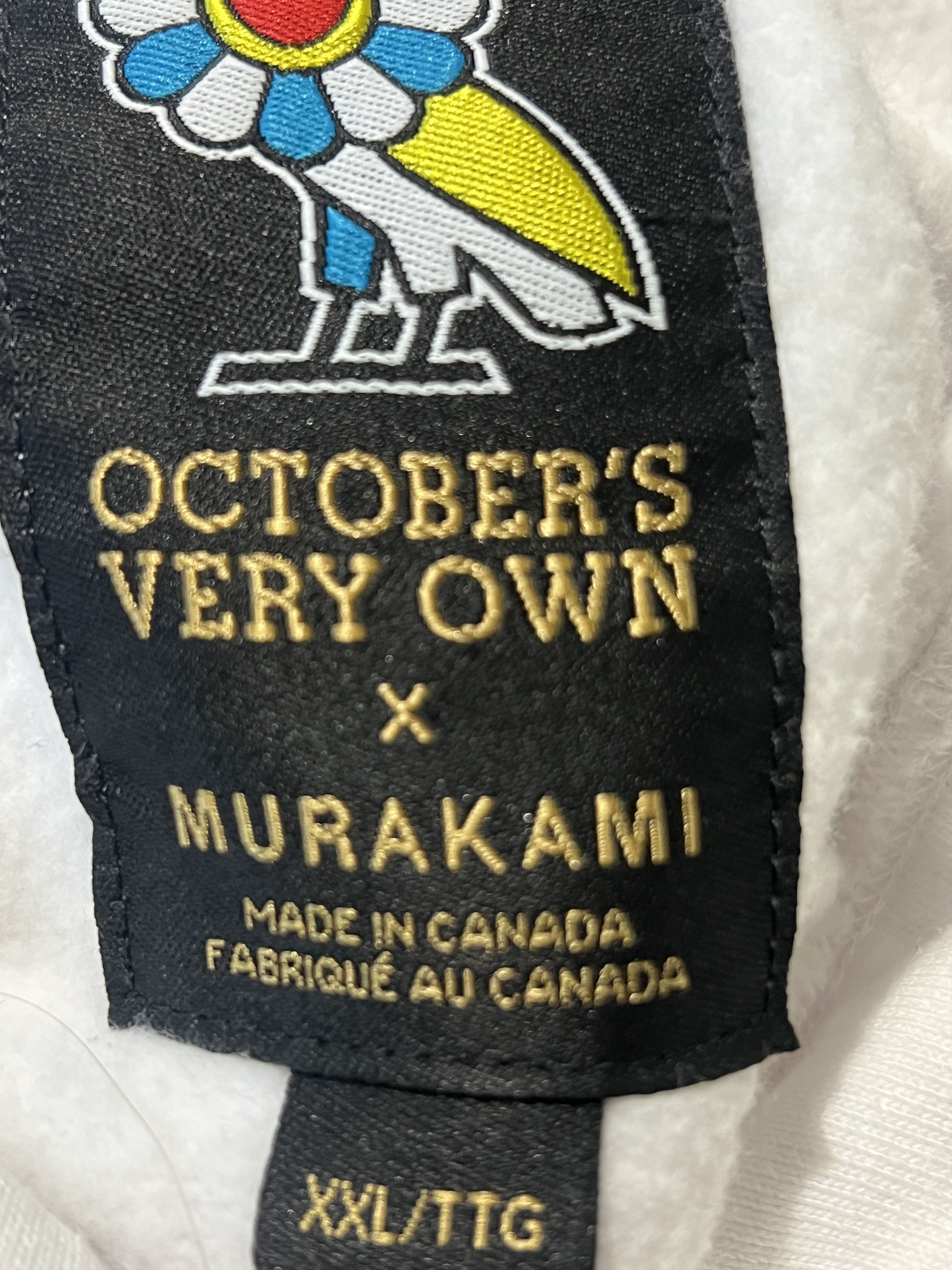 Takashi Murakami OVO X Murakami Hoodie White 2018 OG Flower Owl Black Size US XXL / EU 58 / 5 - 6 Thumbnail