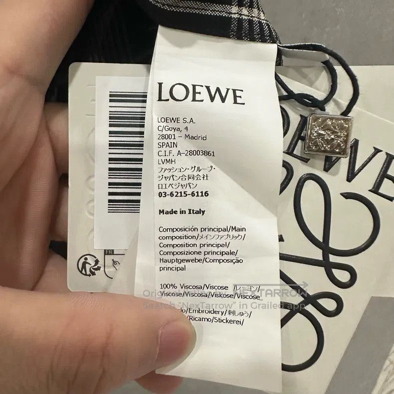 Loewe Loewe size 39 Black and White Plaid Shirt Size US XS / EU 42 / 0 - 5 Thumbnail