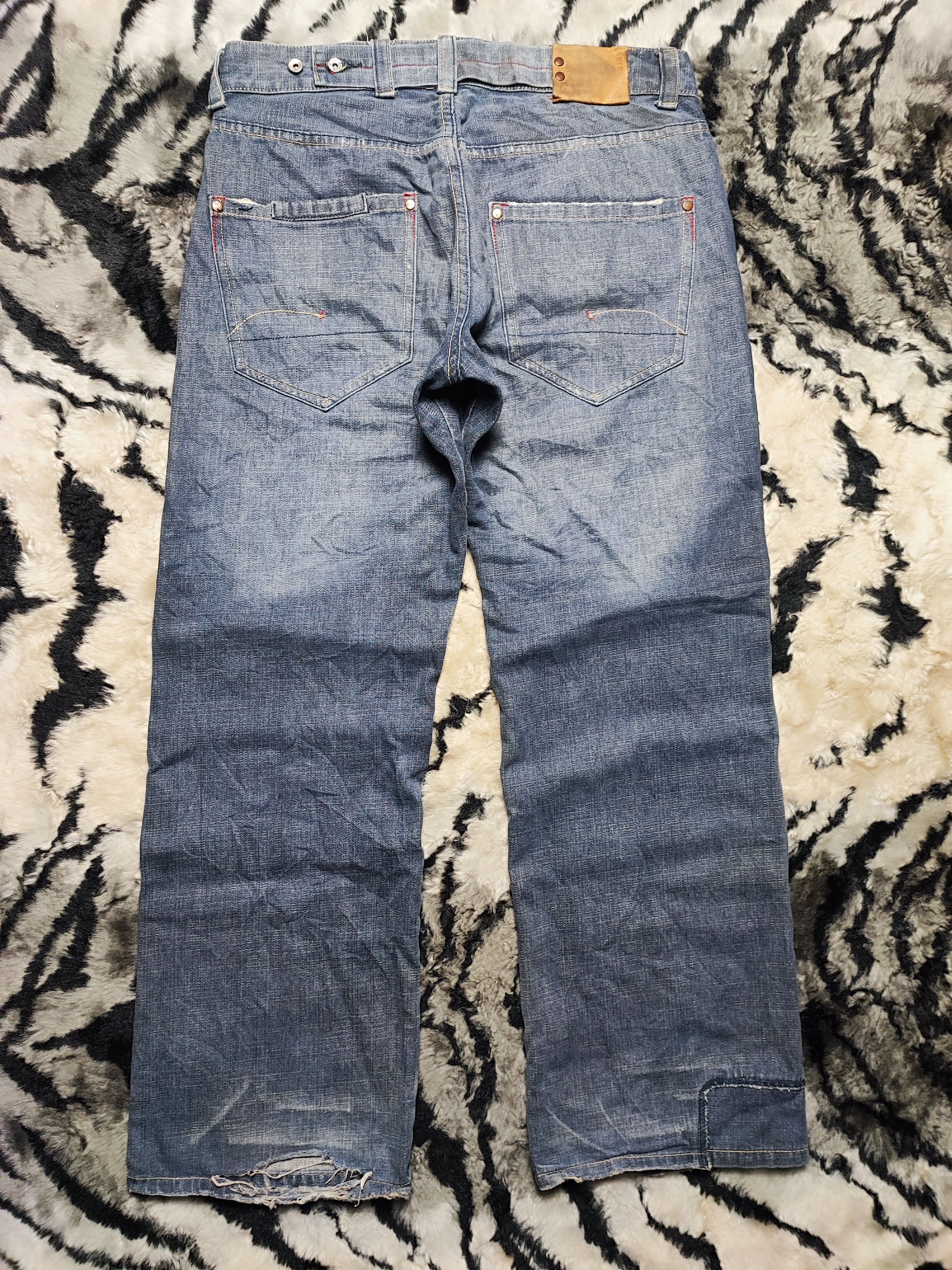 G-Star Vintage G Star Raw Radar Low Loose Fly Button Jeans 36x32 Size US 36 / EU 52 - 3 Thumbnail