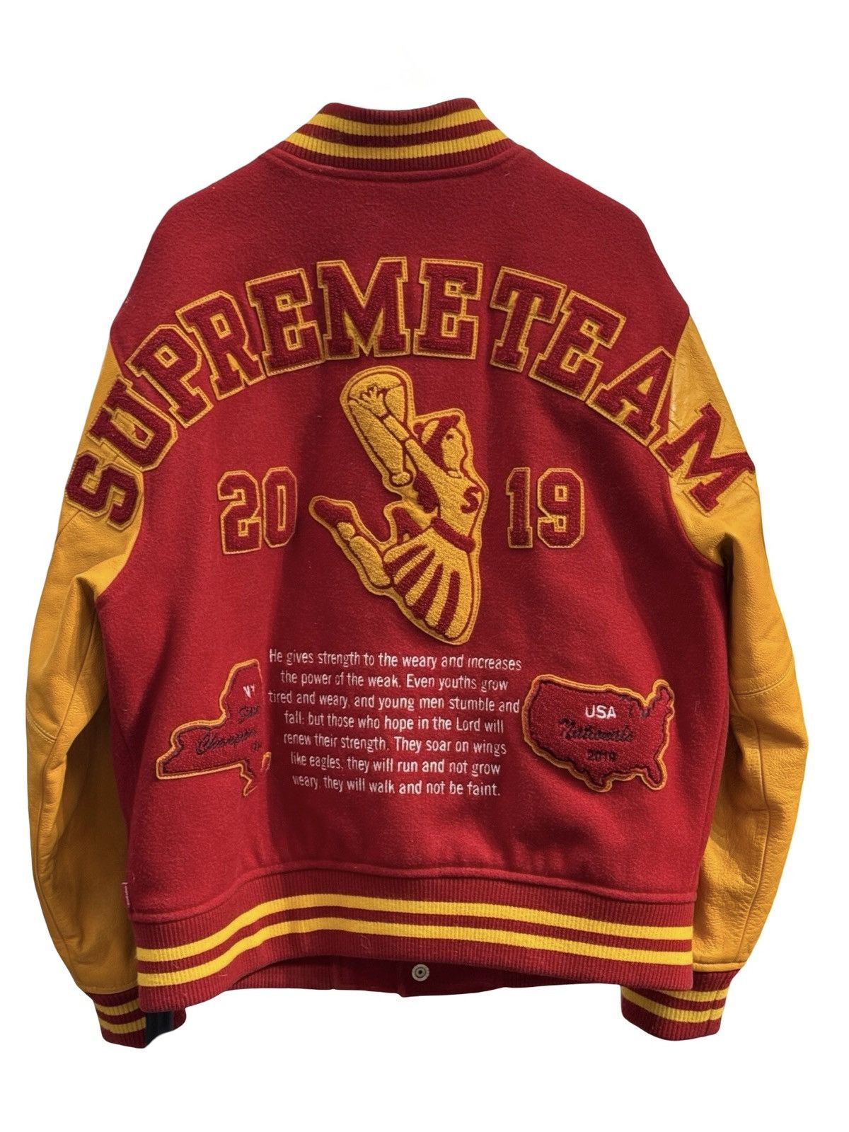 Supreme Supreme Team Varsity Wool Jacket Size US M / EU 48-50 / 2 - 2 Thumbnail