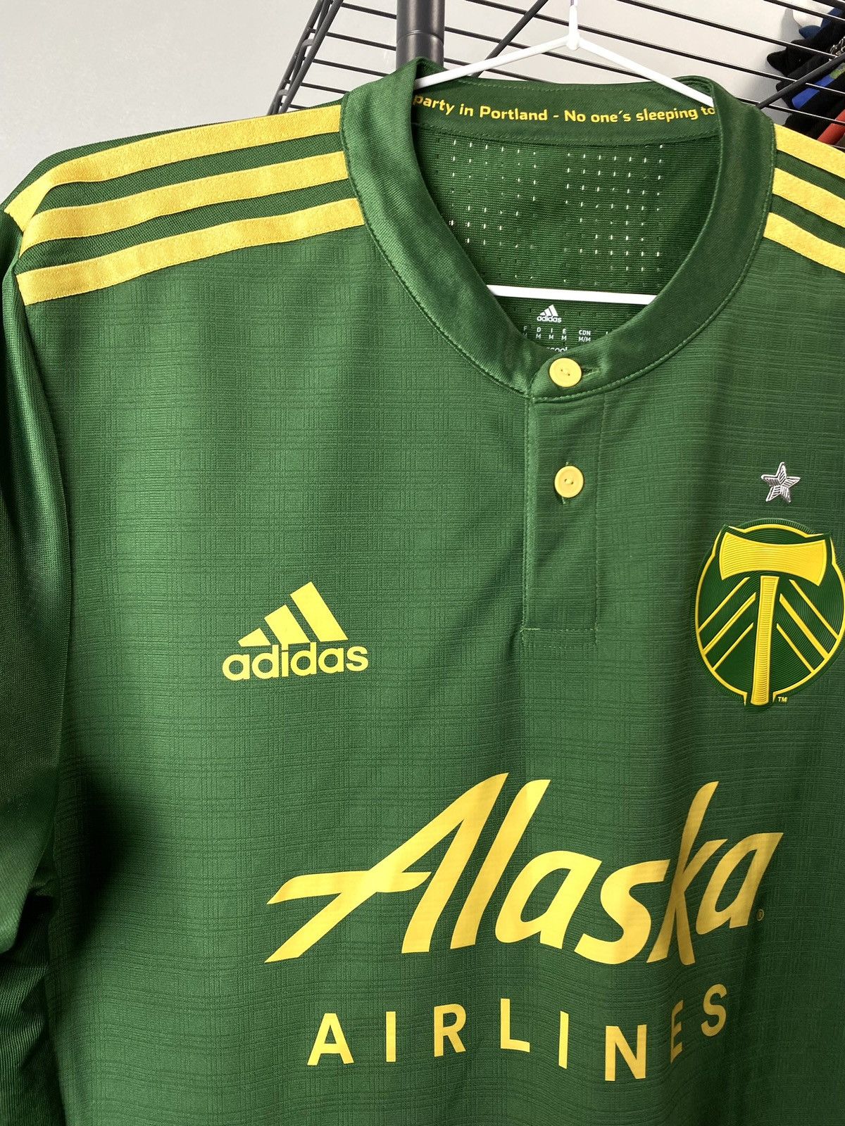 Adidas Adidas Portland Timbers Soccer Jersey T Shirt Size US M / EU 48-50 / 2 - 5 Thumbnail