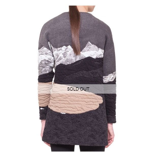 Akris Punto jacquard fleece sweater.size 8