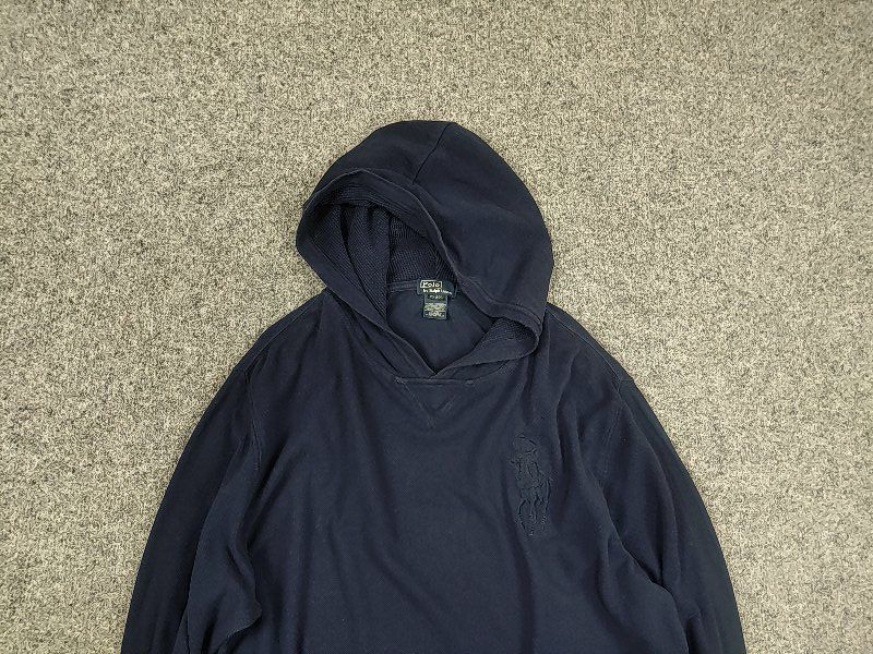 Polo Ralph Lauren Vintage Polo Ralph Lauren Big Pony Blue Hoodie Y2K Style Size US S / EU 44-46 / 1 - 4 Thumbnail