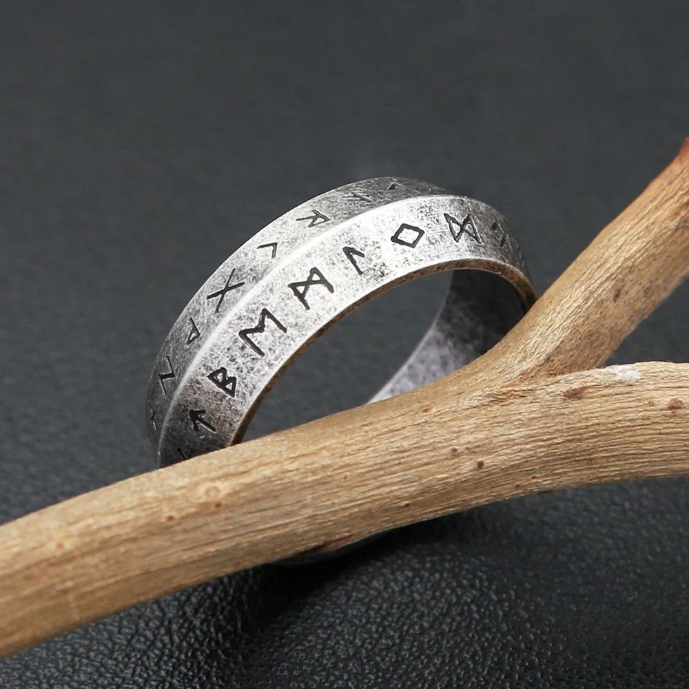 Jewelry Vikings Stainless Steel Silver Ring Size ONE SIZE - 5 Thumbnail