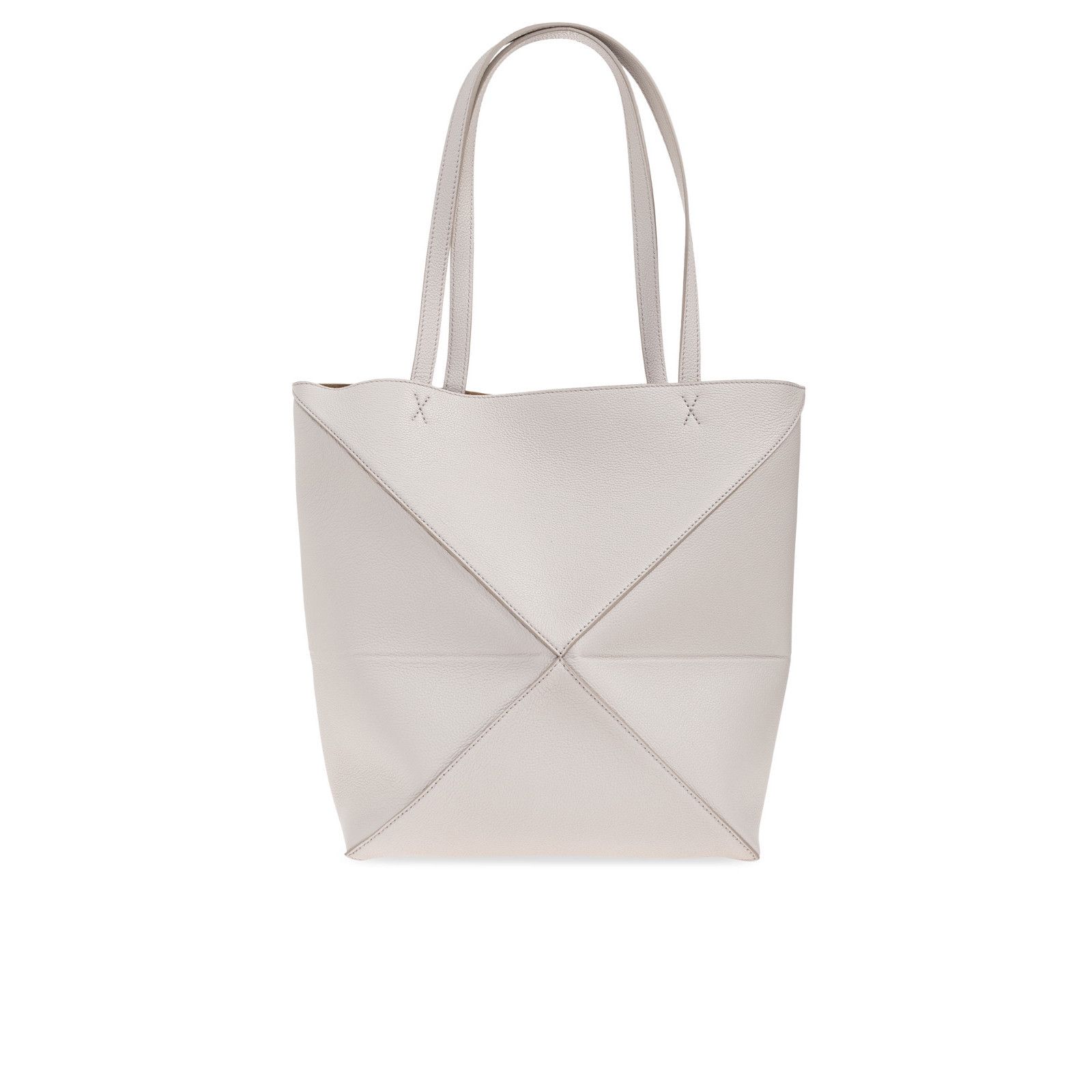 Loewe LOEWE Puzzle Fold Medium $2350 Light Ghost Leather Tote Bag Size ONE SIZE - 2 Thumbnail