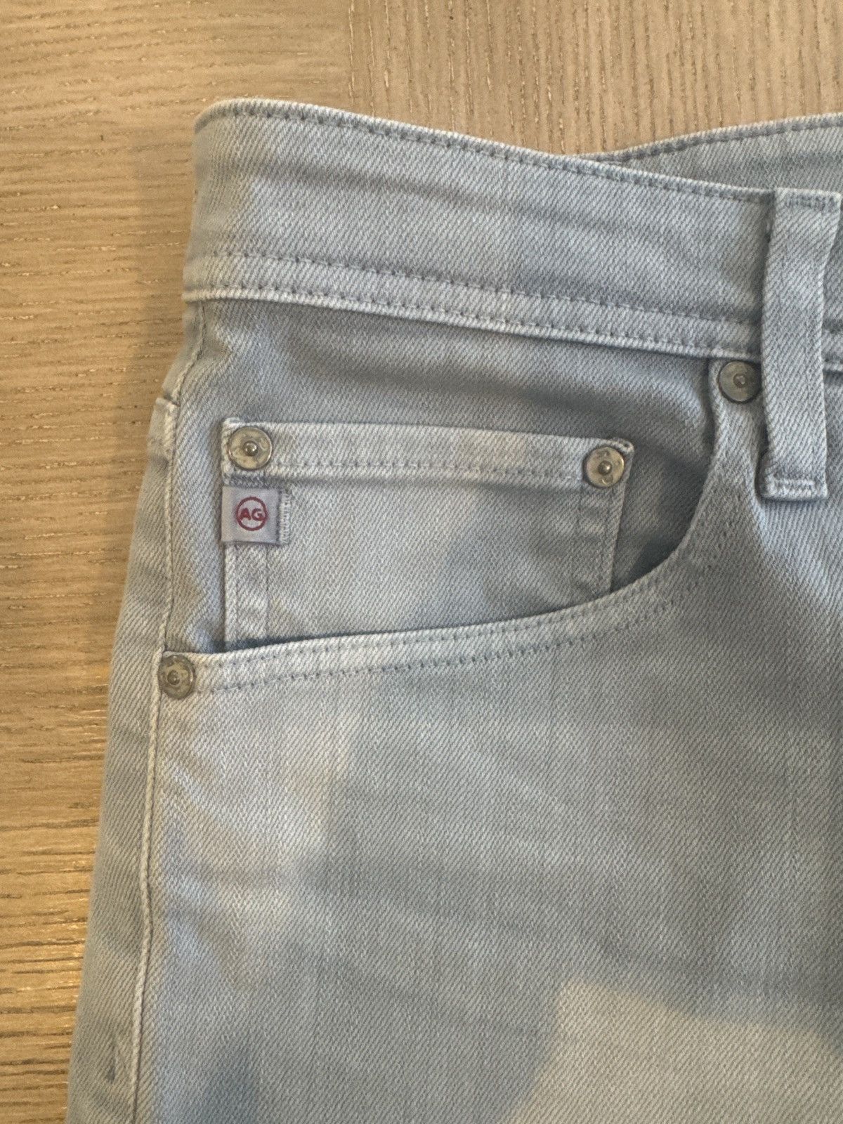 AG Adriano Goldschmied Light Blue Tellis Jean Size US 34 / EU 50 - 4 Thumbnail