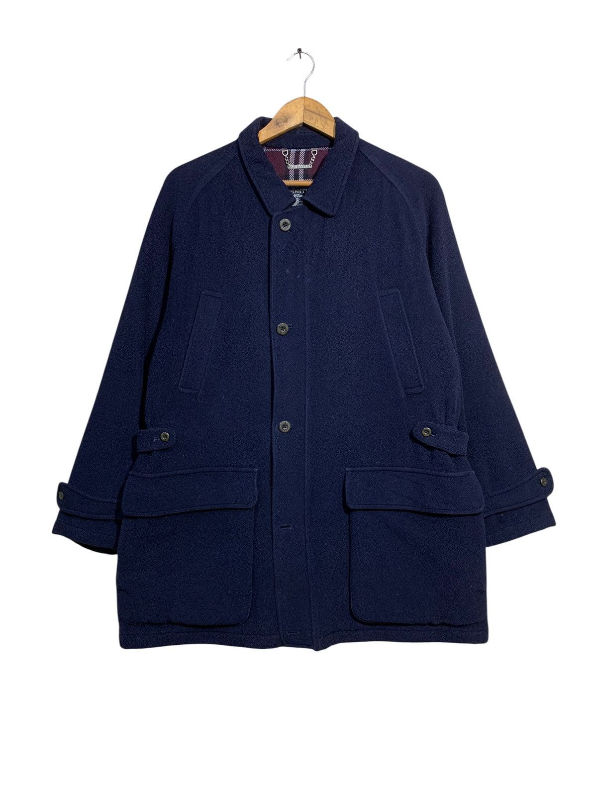 Burberry 🔥VTG BURBERRYS NOVACHECK WOOL COATS Size US L / EU 52-54 / 3 - 3 Thumbnail