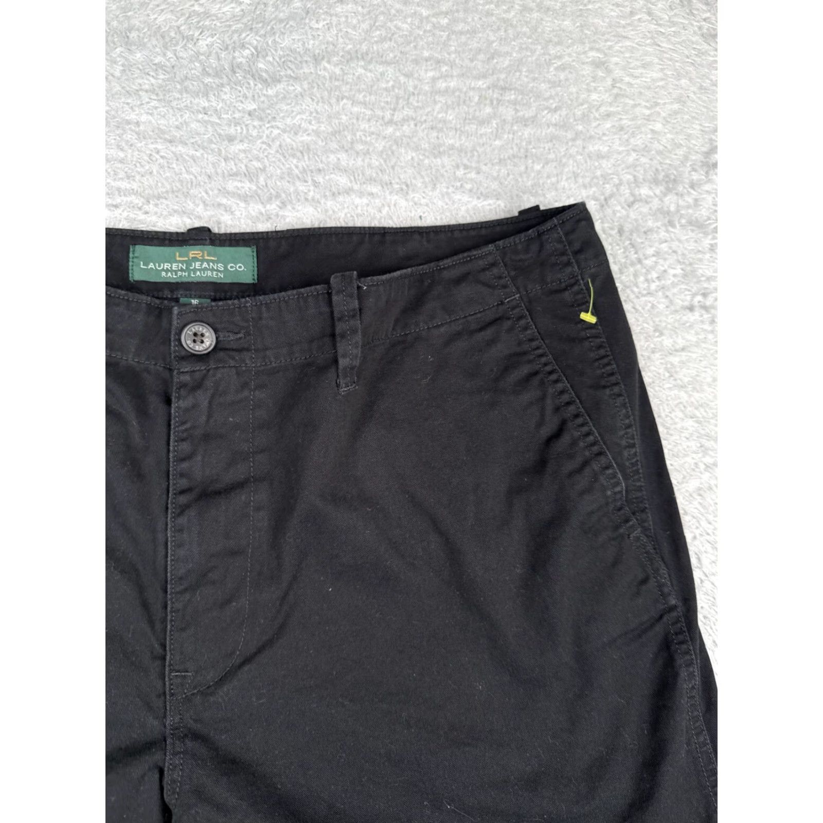 Ralph Lauren Lauren Ralph Lauren Shorts Women 16 Black Chino Twill Cotton Blend LRL Hike 36x7 Size 38" / US 16 / IT 52 - 5 Thumbnail