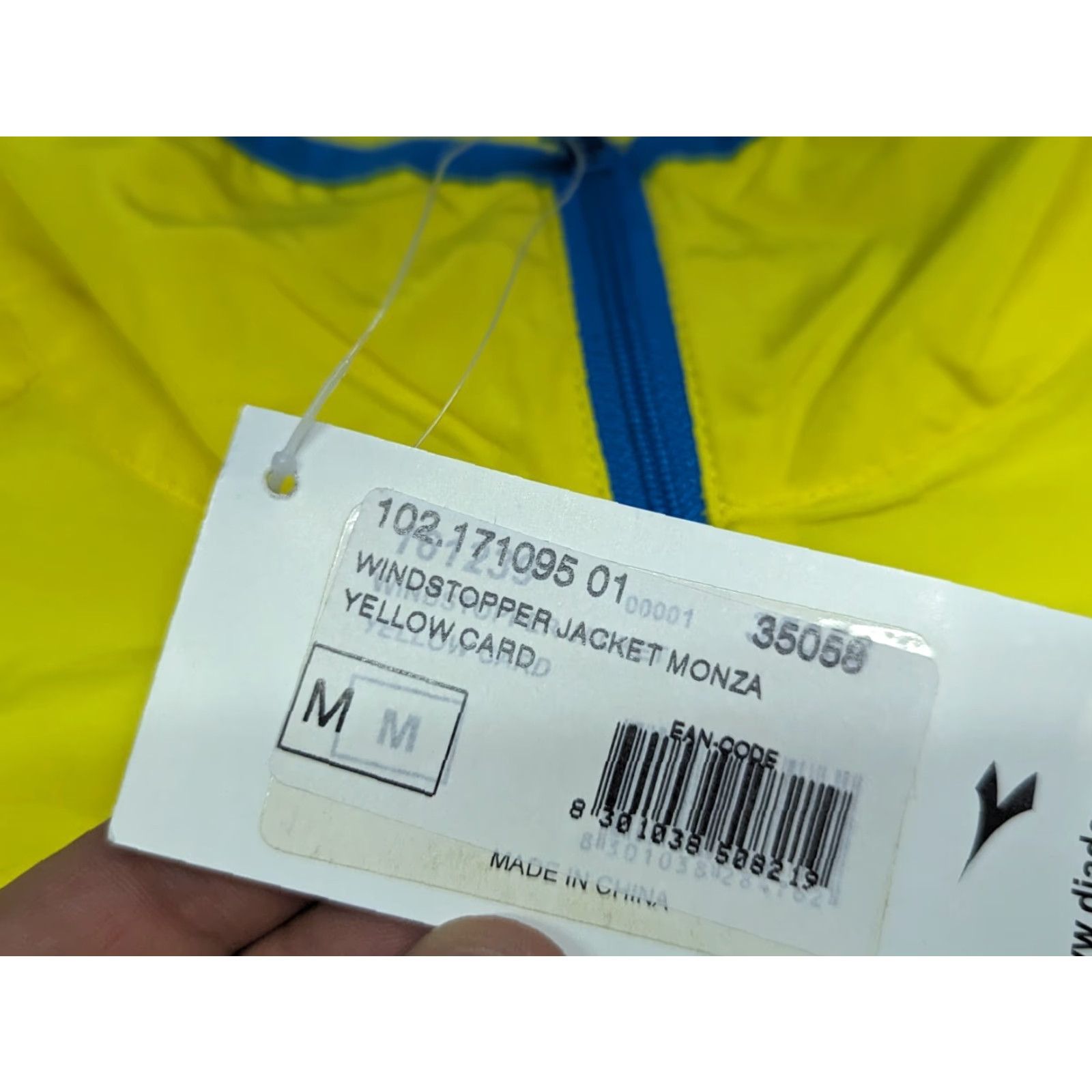 Diadora DIADORA Windstopper Mens Jacket Size Medium Lightweight Full Zip Sport Yellow Jacket Mens Windbreaker Athletic Shirt? Size US M / EU 48-50 / 2 - 3 Thumbnail