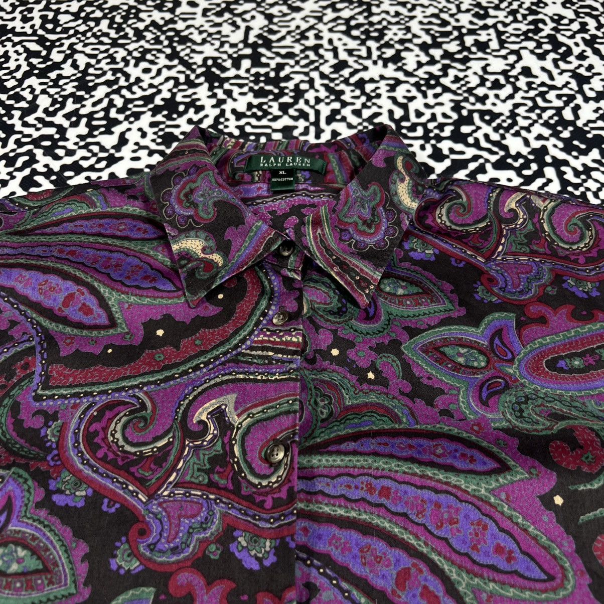 Polo Ralph Lauren Vintage Y2K Polo Ralph Lauren Abstract Style Shirt Retro Size XL / US 12-14 / IT 48-50 - 9 Thumbnail