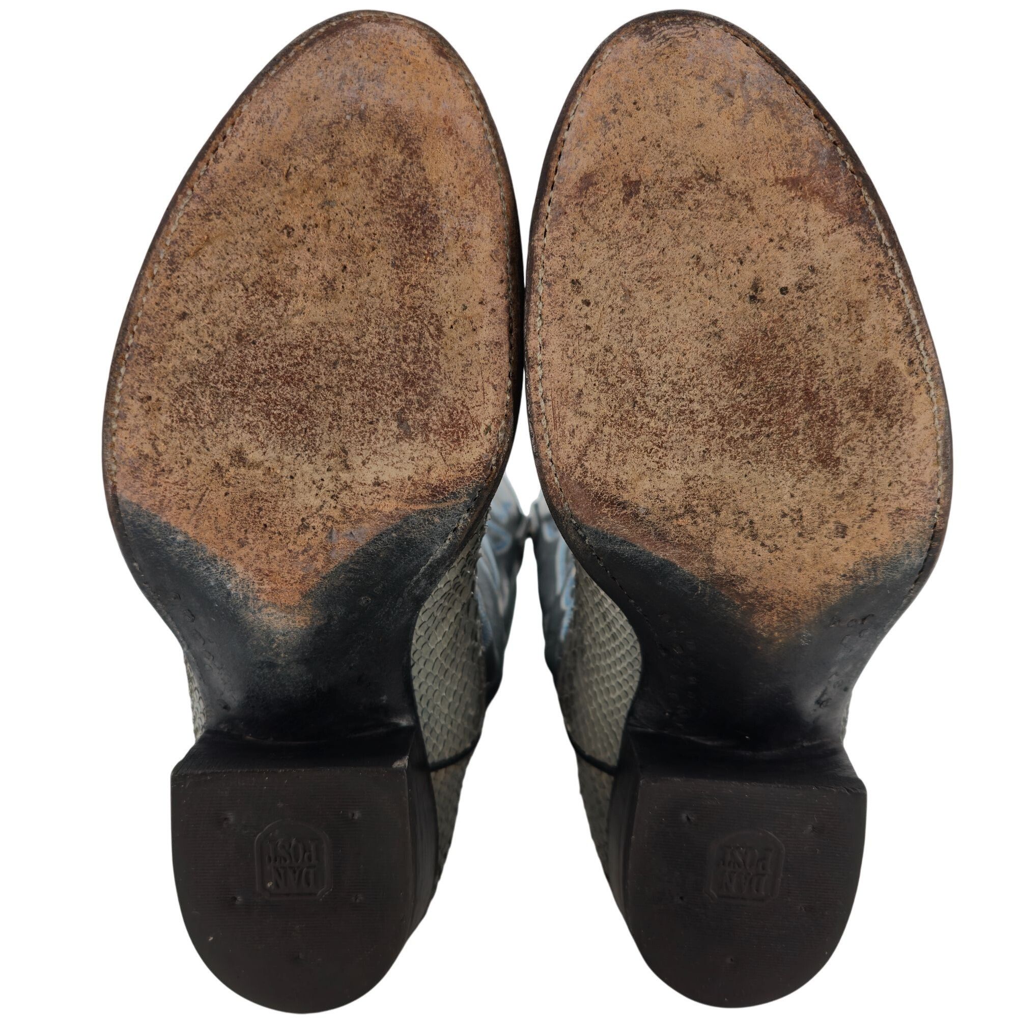 Dan Post Vintage Dan Post Men 8.5 Exotic Grey Gray Snake Cowboy Boots Size US 8.5 / EU 41-42 - 2 Thumbnail