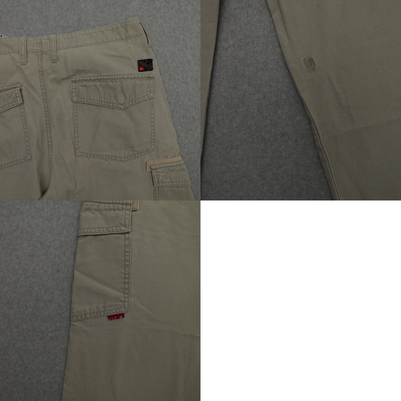 Quiksilver VTG 90s QUICKSILVER Mens 32 (32X26) Baggy Cargo Pants Carpenter Rave Skate Shirt Size US 32 / EU 48 - 10 Thumbnail