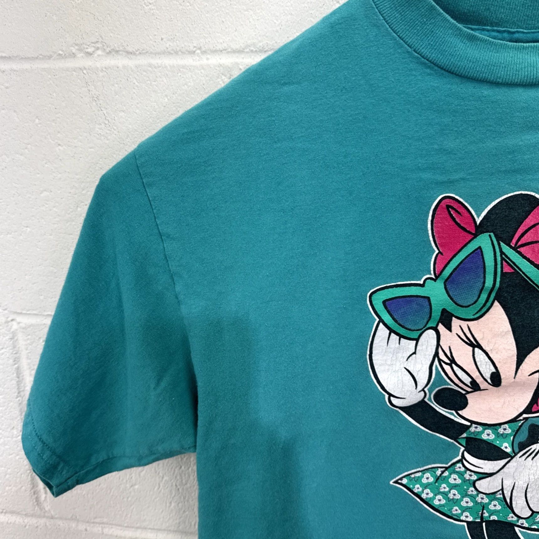 Mickey Unlimited VINTAGE Mickey Unlimited Disney Minnie Mouse Shirt L Adult Regular Blue Teal 90s Florida Cartoon Womens Men Size US L / EU 52-54 / 3 - 6 Thumbnail