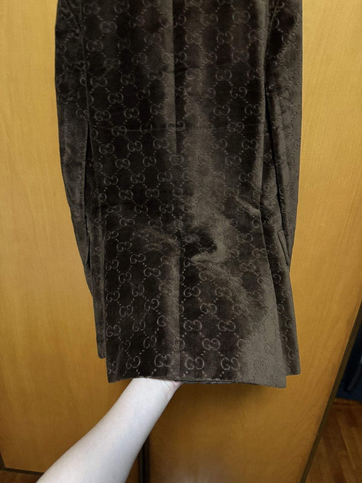 Gucci 80s Gucci Suede Monogram Jacket Blazer Size US S / EU 44-46 / 1 - 9 Thumbnail